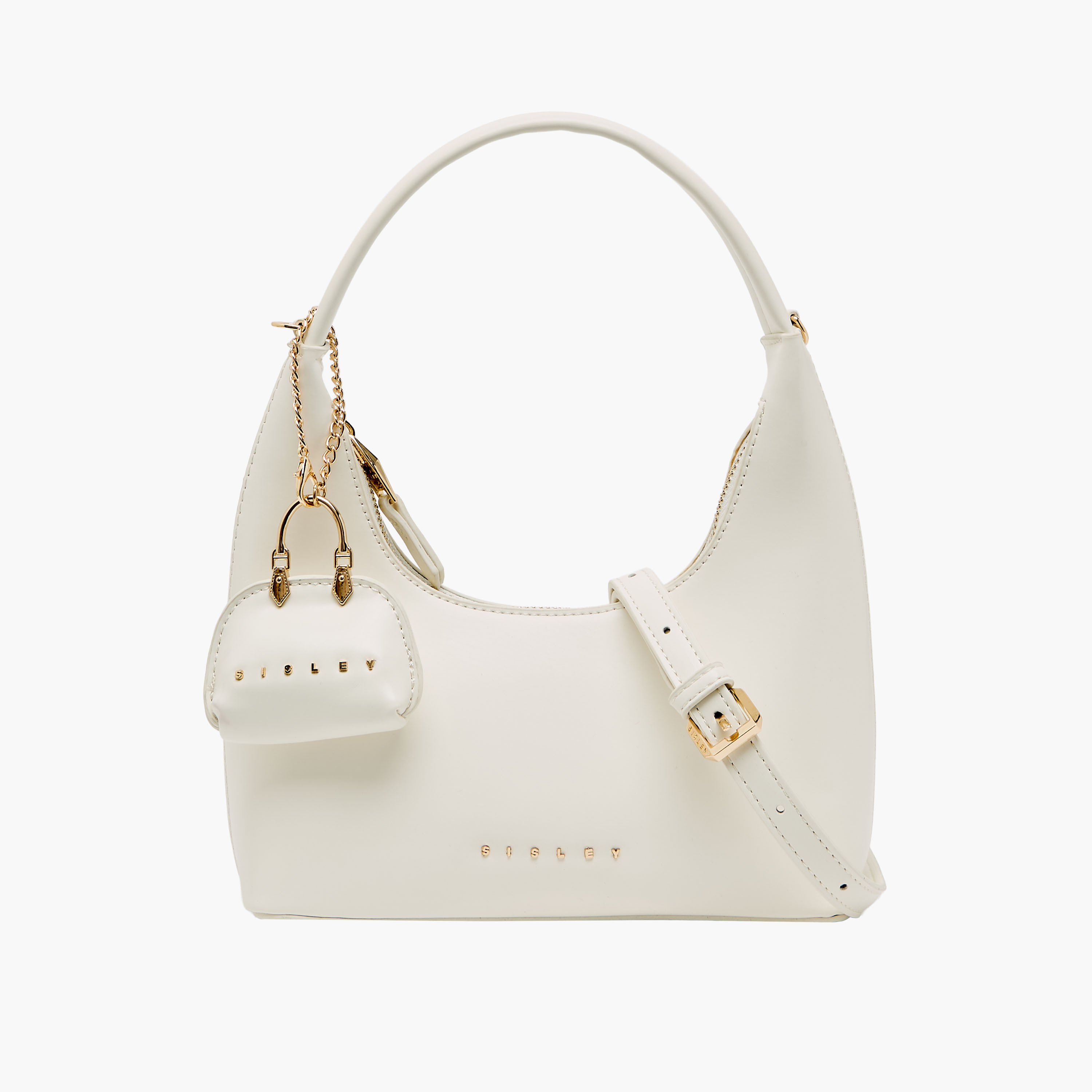 Sisley Metallic Accent Shoulder Bag with Pouch-women-bagsandwallets-handbags-image-1