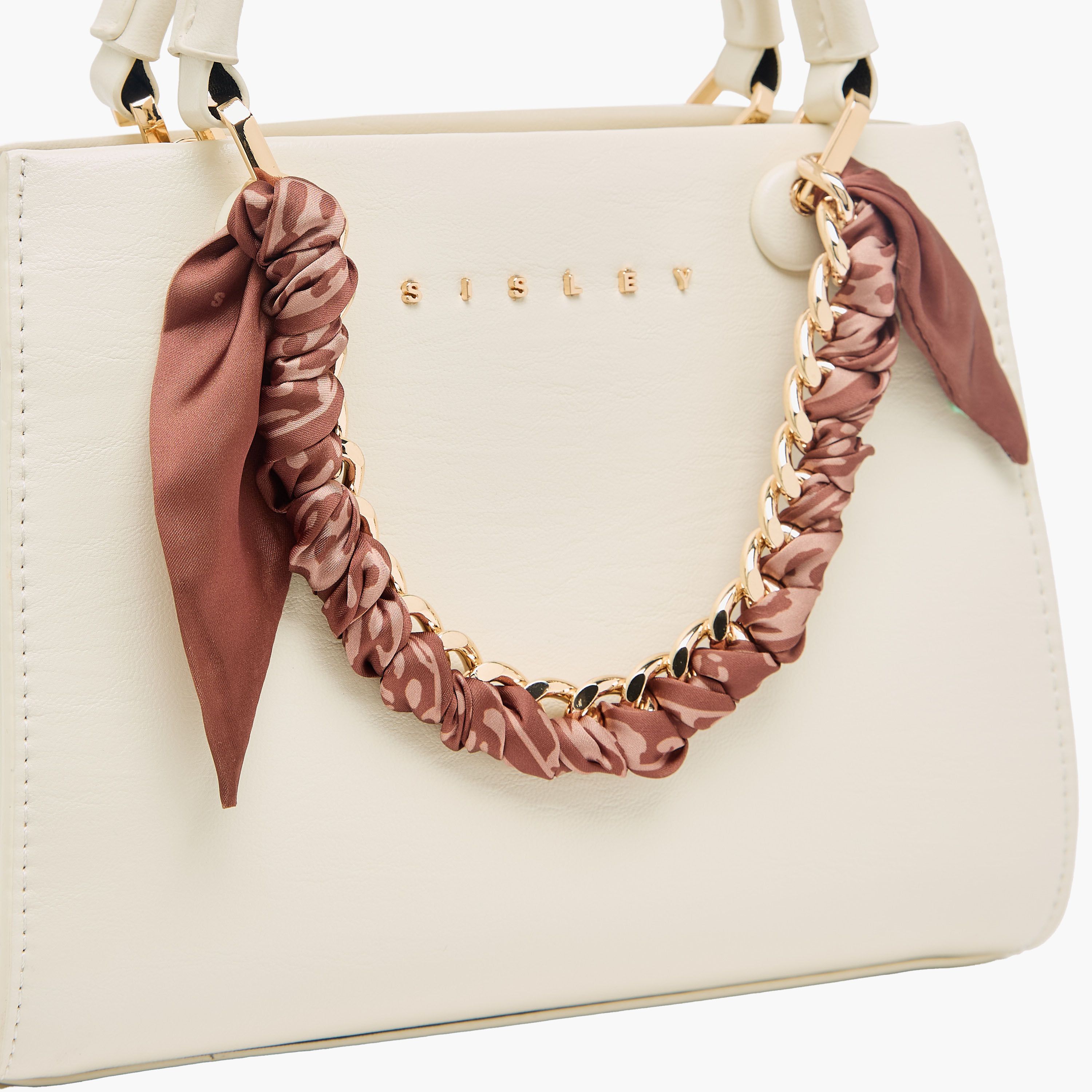 شنطة ساتشيل بزينة ميتالك ووشاح من سيسلي-women-bagsandwallets-handbags-image-4