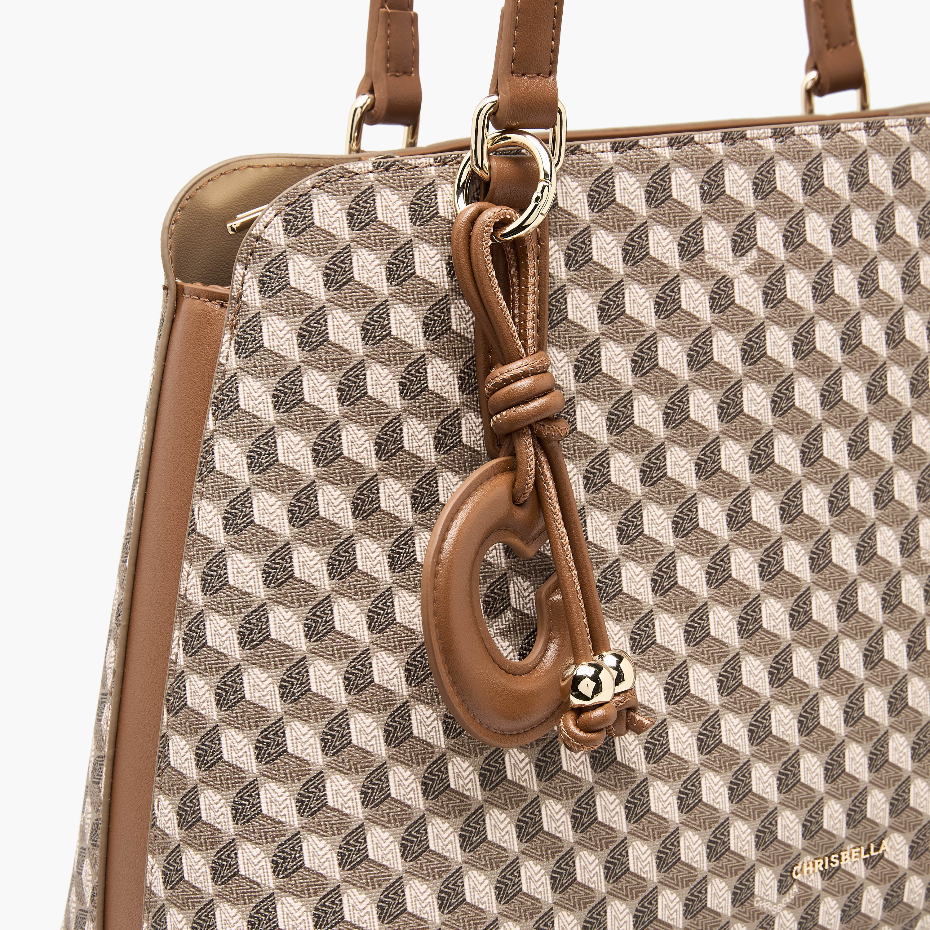 Chrisbella Textured Tote Bag with Wallet-women-bagsandwallets-handbags-image-8