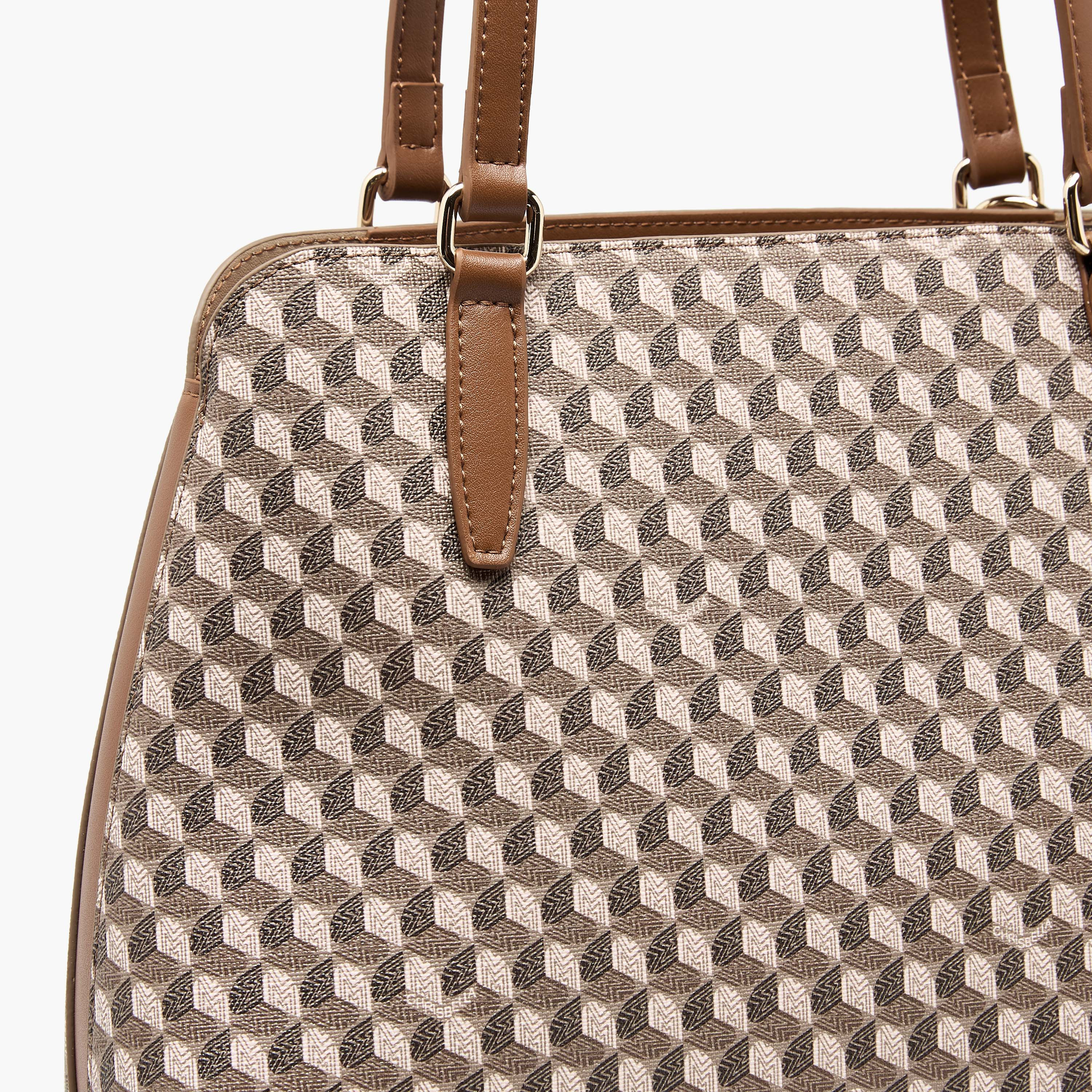 Chrisbella Textured Tote Bag with Wallet-women-bagsandwallets-handbags-image-9