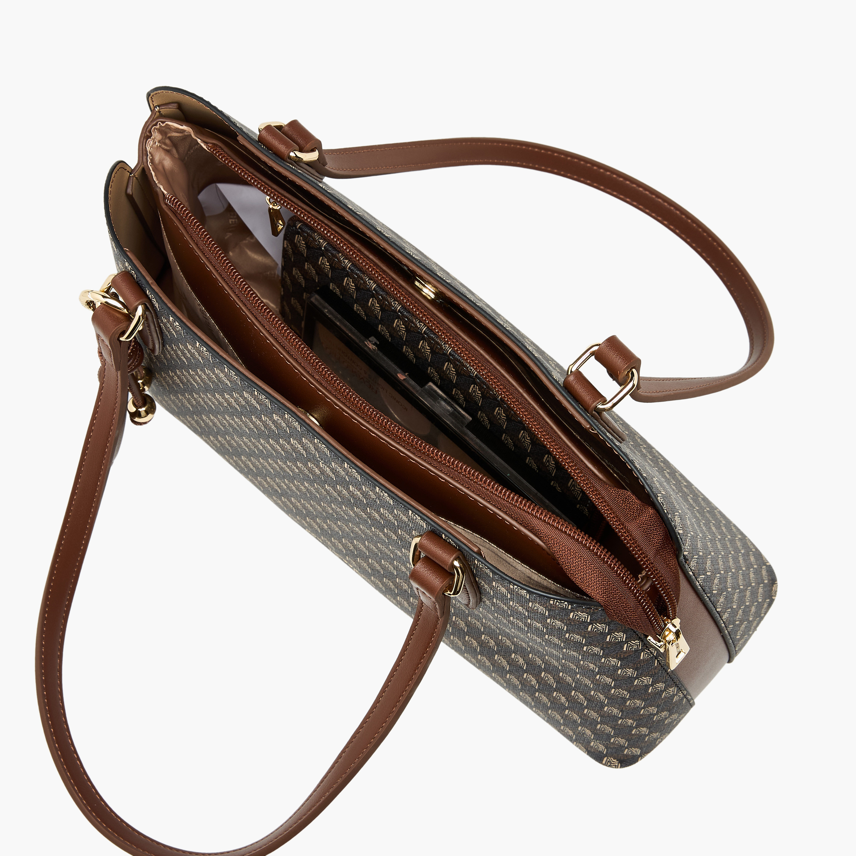 Chrisbella Textured Tote Bag with Wallet-women-bagsandwallets-handbags-image-13