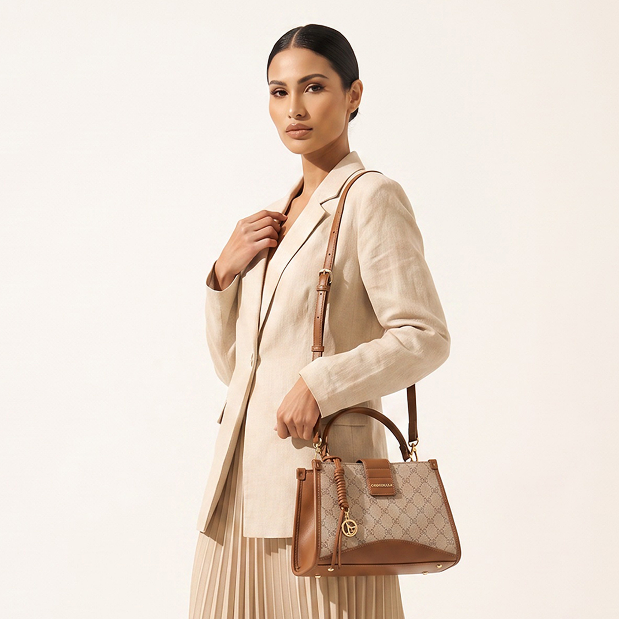 Chrisbella Textured Tote Bag with Wallet-women-bagsandwallets-handbags-image-2
