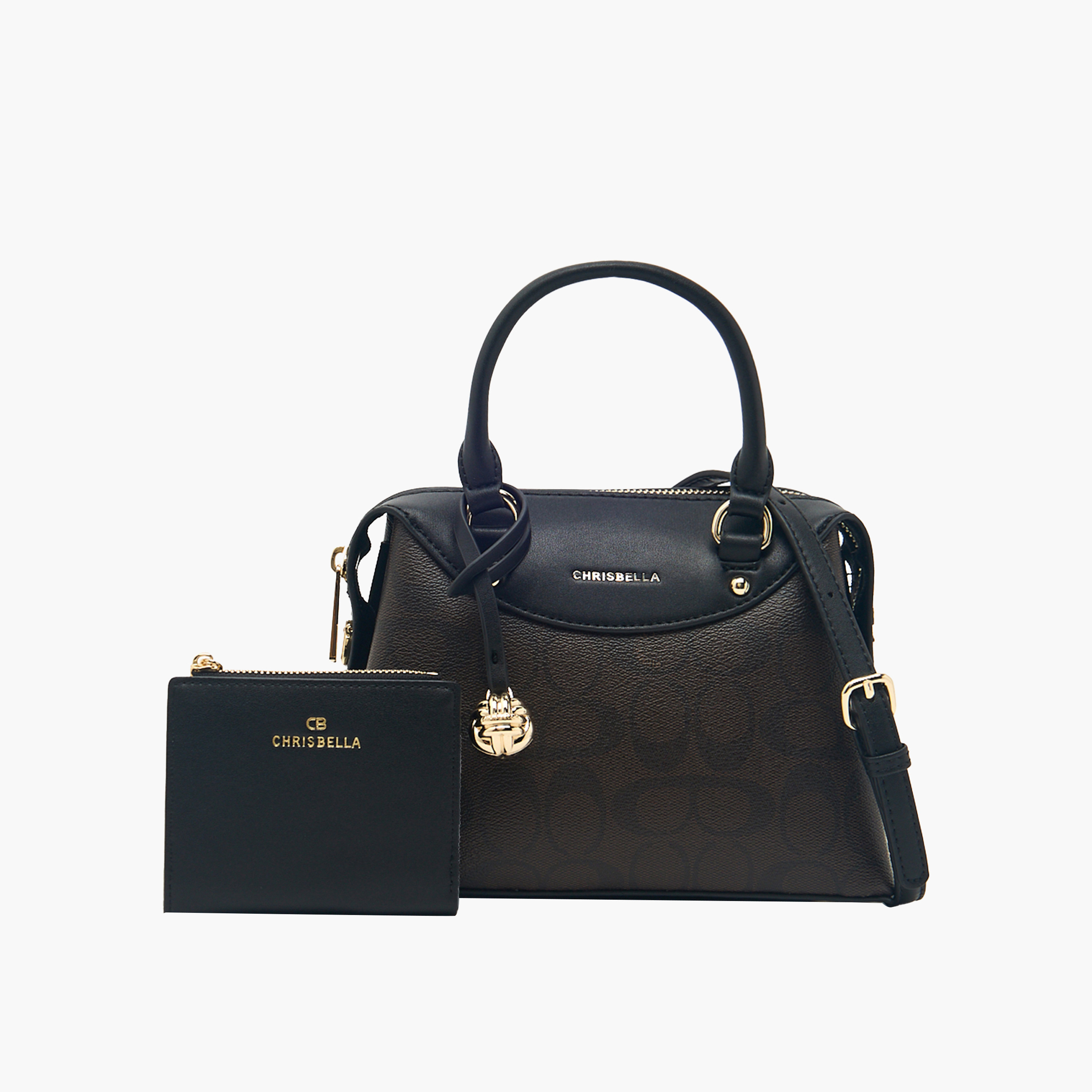 Chrisbella Printed Tote Bag with Wallet-women-bagsandwallets-handbags-image-1