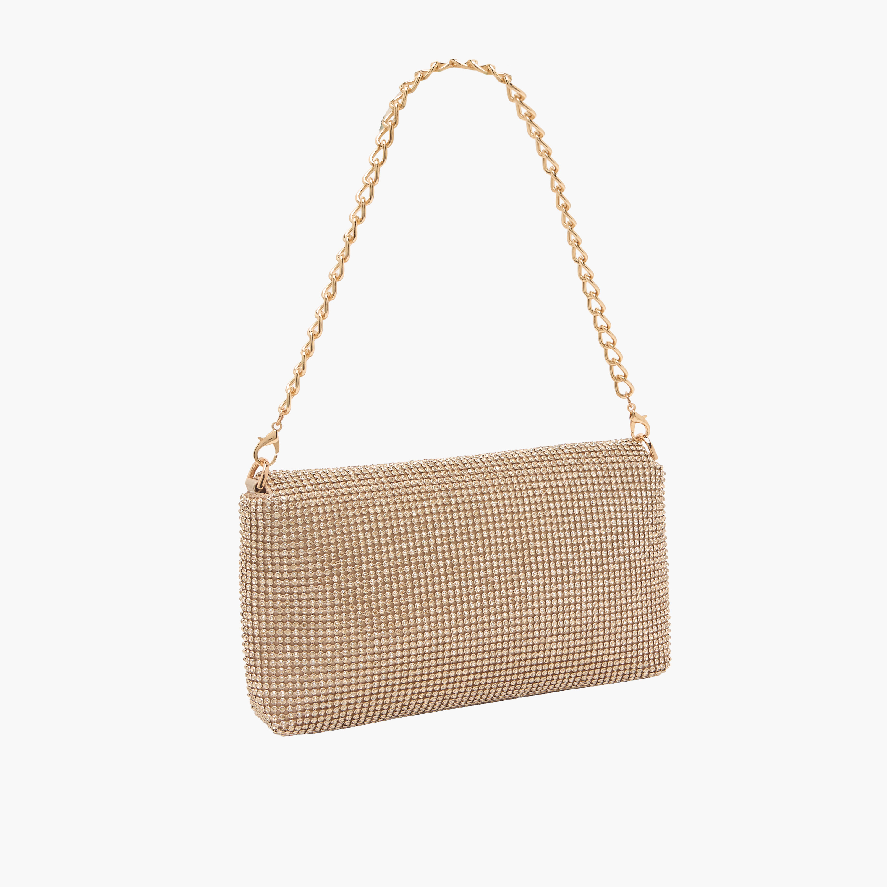 Sasha Stone Embellished Clutch with Chain Strap-women-bagsandwallets-wallets-image-3