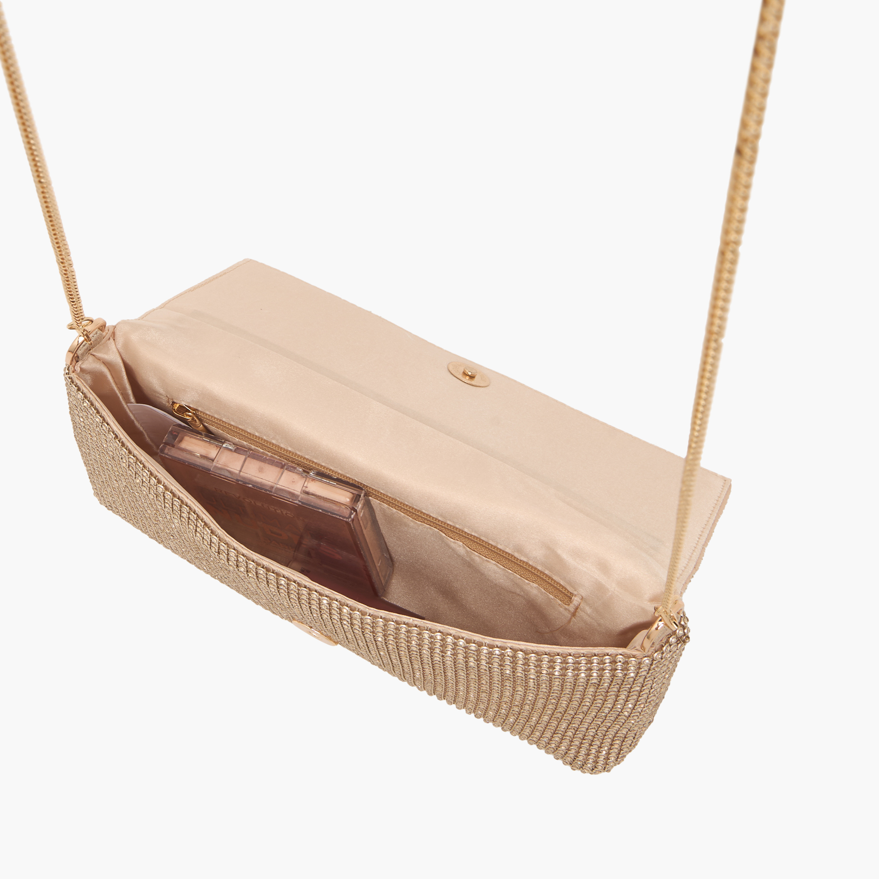 Sasha Stone Embellished Clutch with Chain Strap-women-bagsandwallets-wallets-image-7