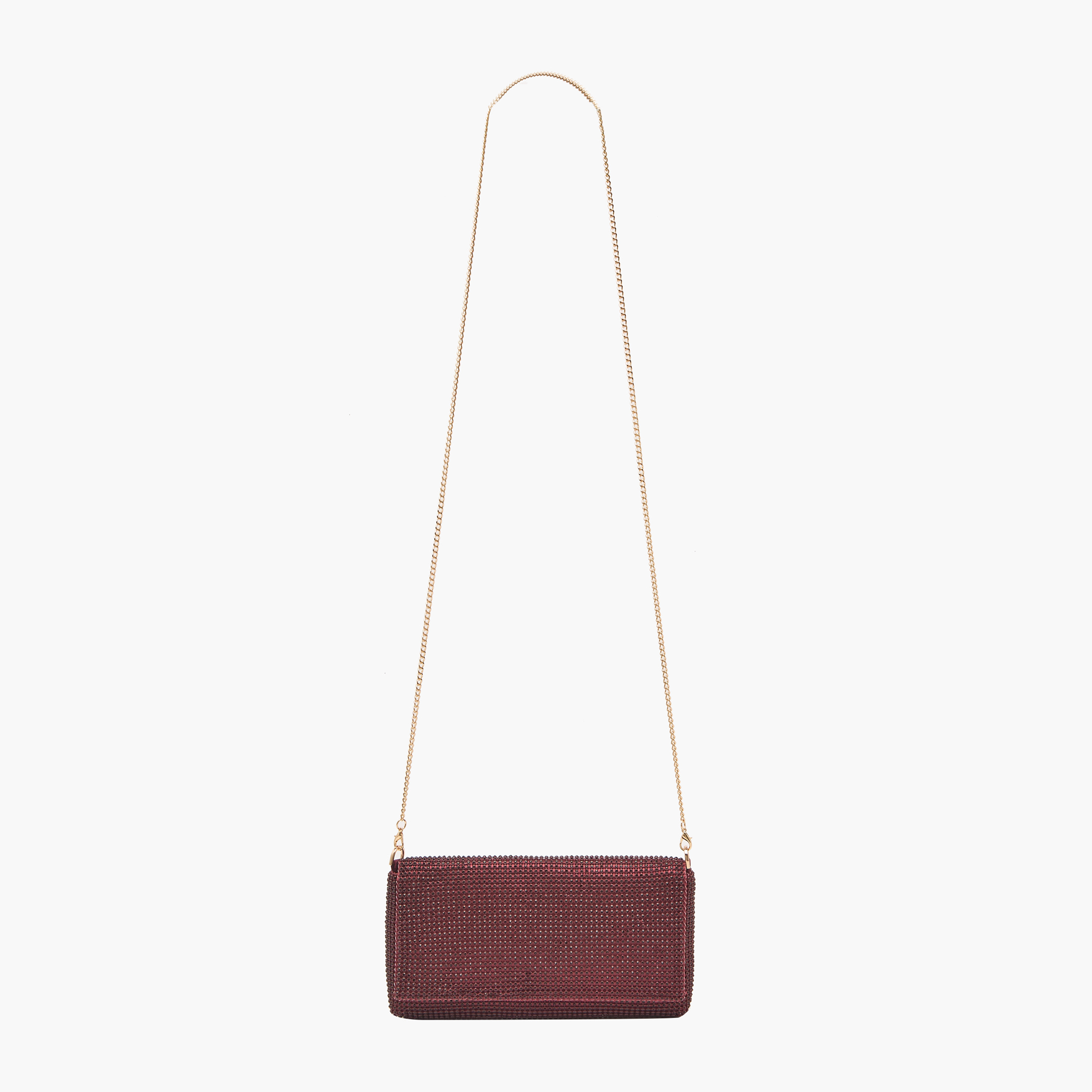 Sasha Stone Embellished Clutch with Chain Strap-women-bagsandwallets-wallets-image-2
