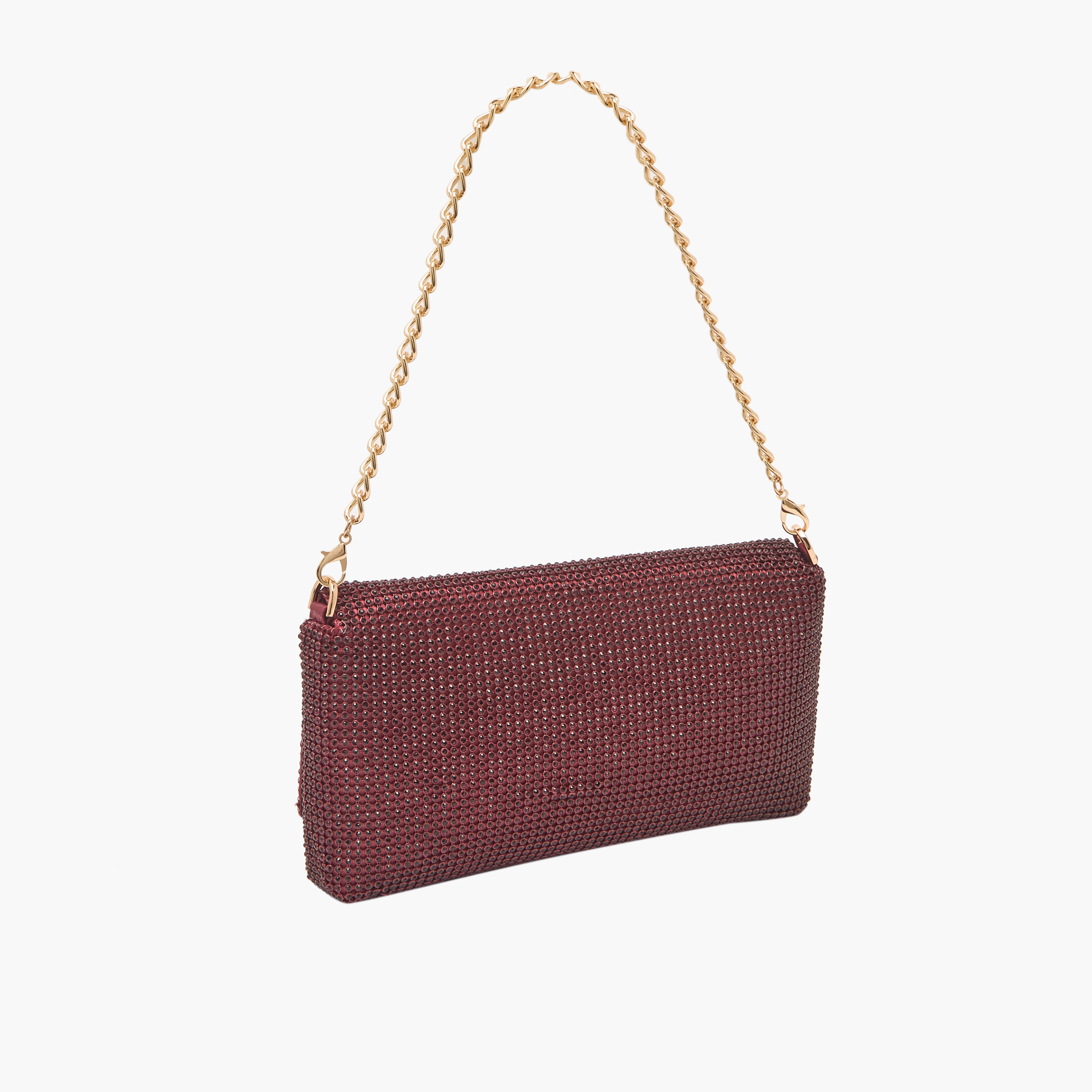 Sasha Stone Embellished Clutch with Chain Strap-women-bagsandwallets-wallets-image-3