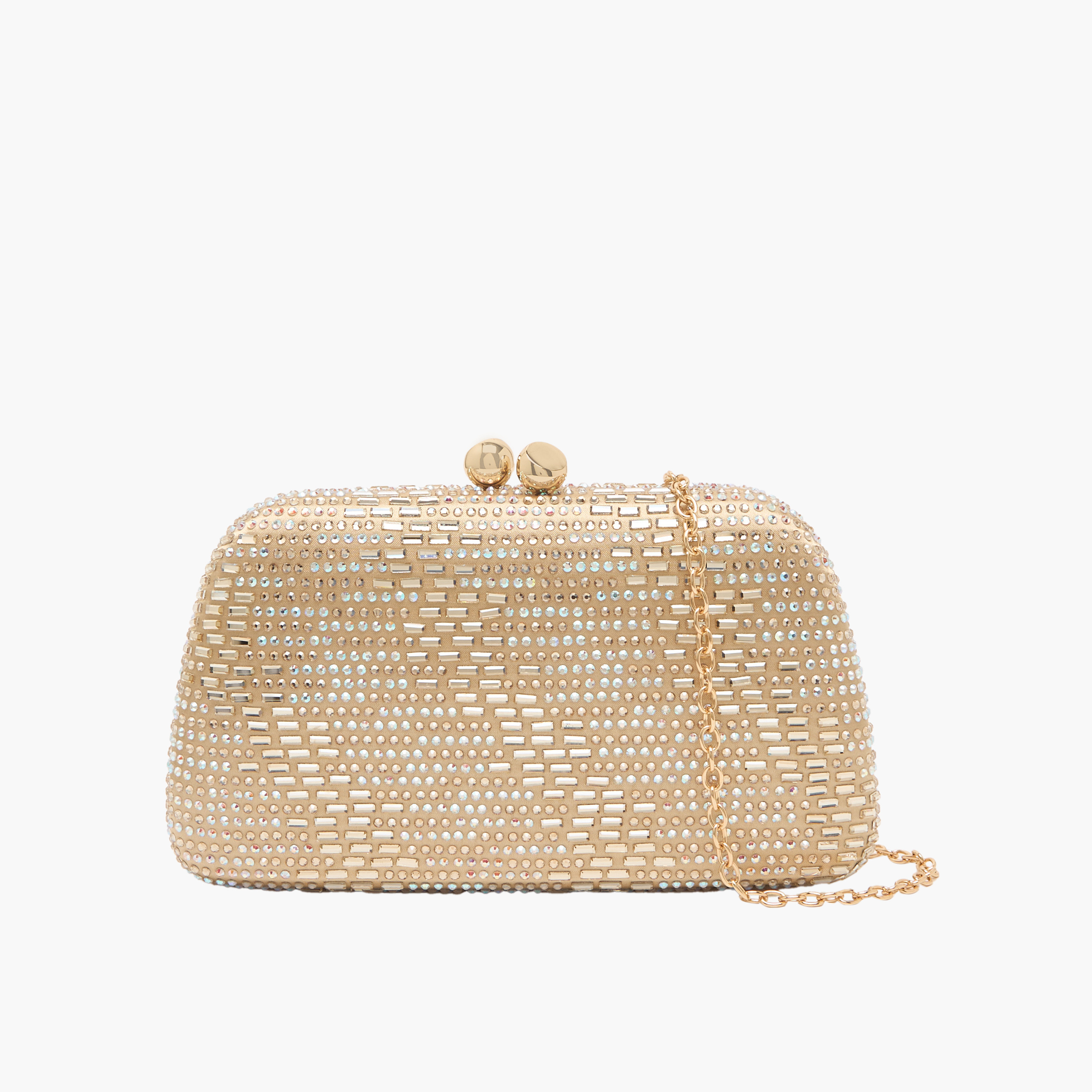 Sasha Embellished Clutch with Chain Strap-women-bagsandwallets-wallets-image-1