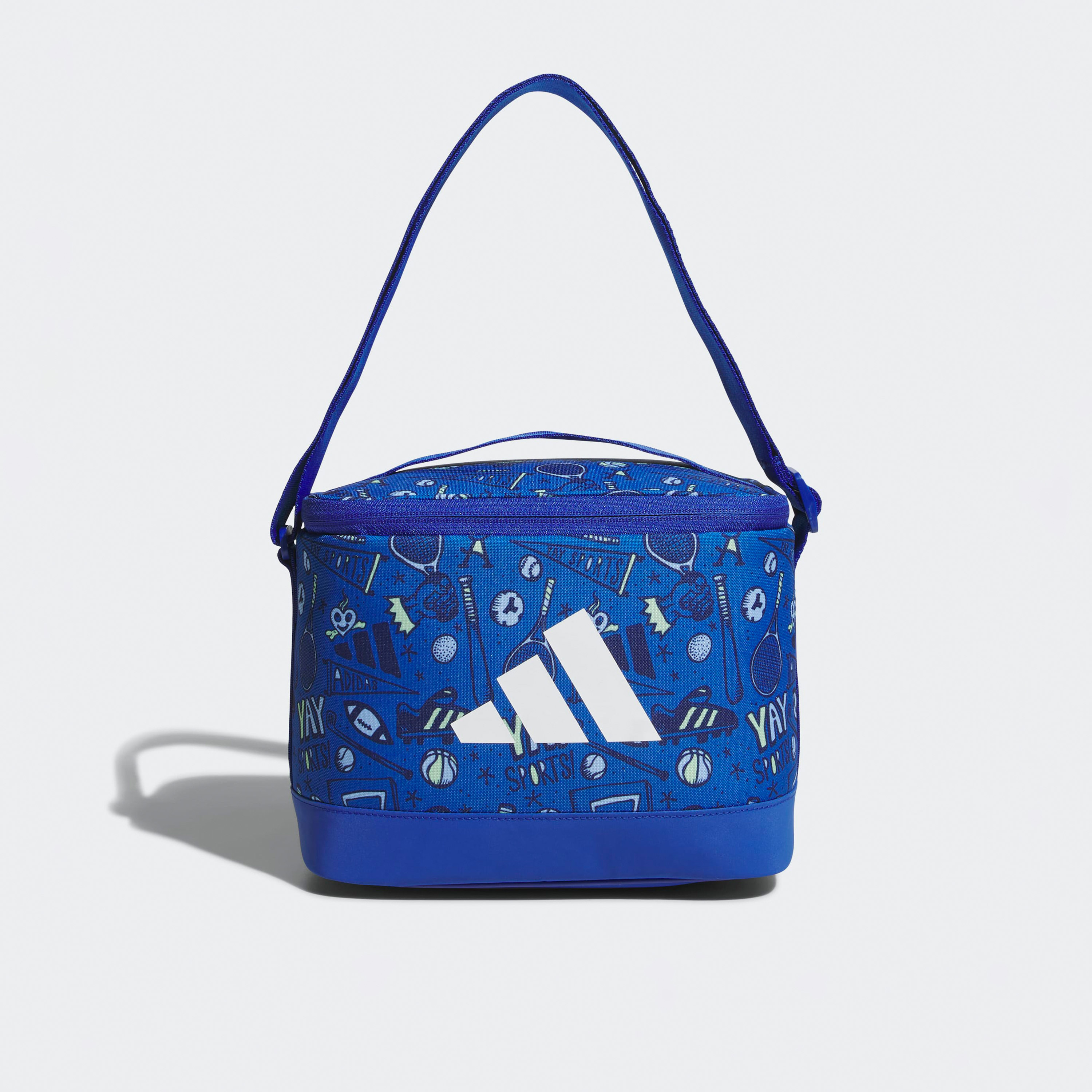شنطة غداء بسحاب إغلاق وطبعات الشعار للصغار بعمر 13 سنة فأكثر من أديداس-school-lunchessentials-lunchbags-image-1