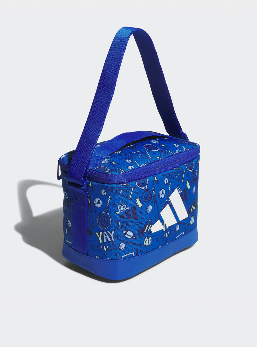 شنطة غداء بسحاب إغلاق وطبعات الشعار للصغار بعمر 13 سنة فأكثر من أديداس-school-lunchessentials-lunchbags-image-2