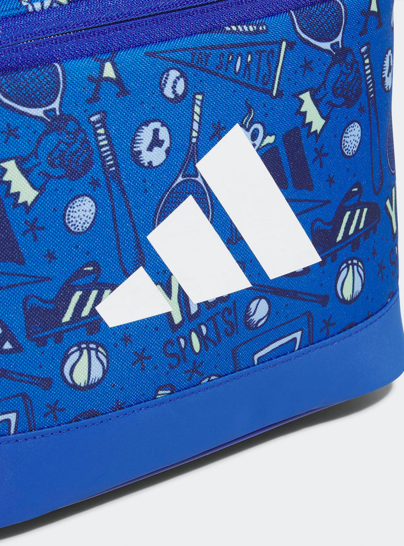 شنطة غداء بسحاب إغلاق وطبعات الشعار للصغار بعمر 13 سنة فأكثر من أديداس-school-lunchessentials-lunchbags-image-3