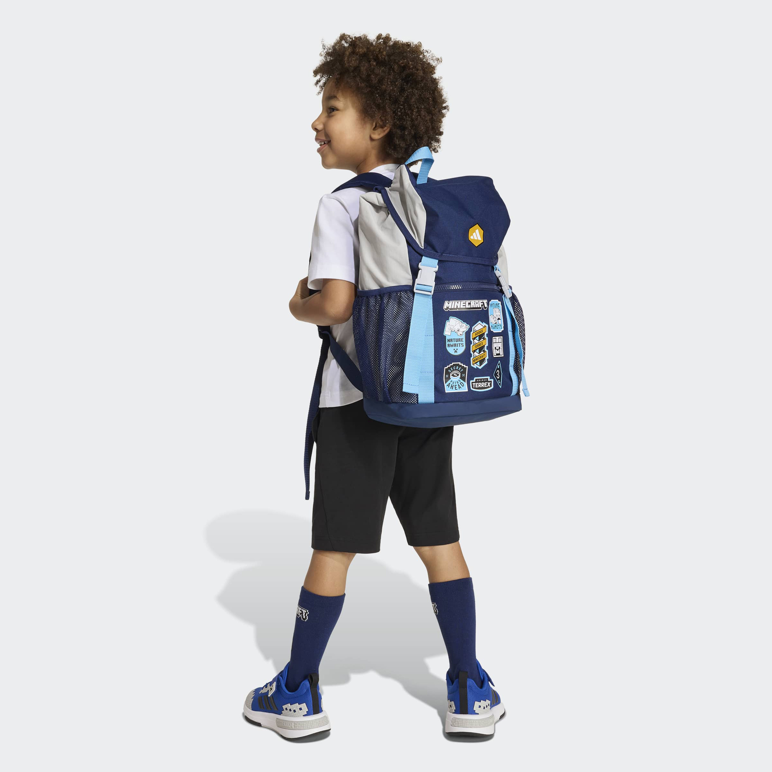 شنطة ظهر بجيب أمامي للصغار بعمر 8-13 سنة من أديداس ماينكرافت - 19 لتر-school-bagsandbackpacks-backpacks-image-7