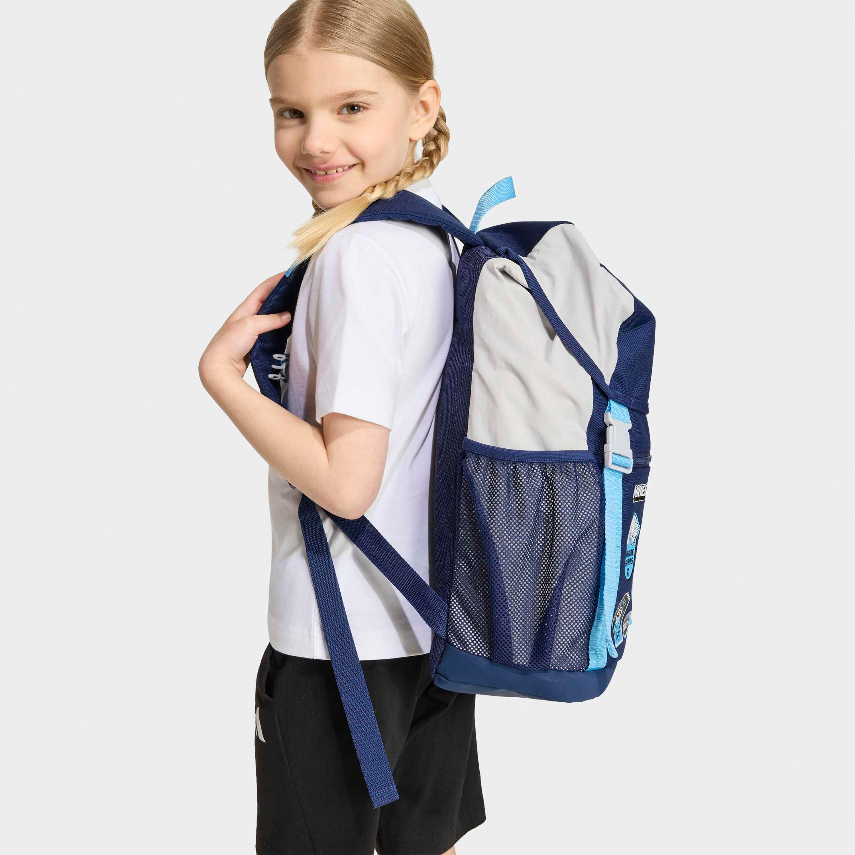 شنطة ظهر بجيب أمامي للصغار بعمر 8-13 سنة من أديداس ماينكرافت - 19 لتر-school-bagsandbackpacks-backpacks-image-8