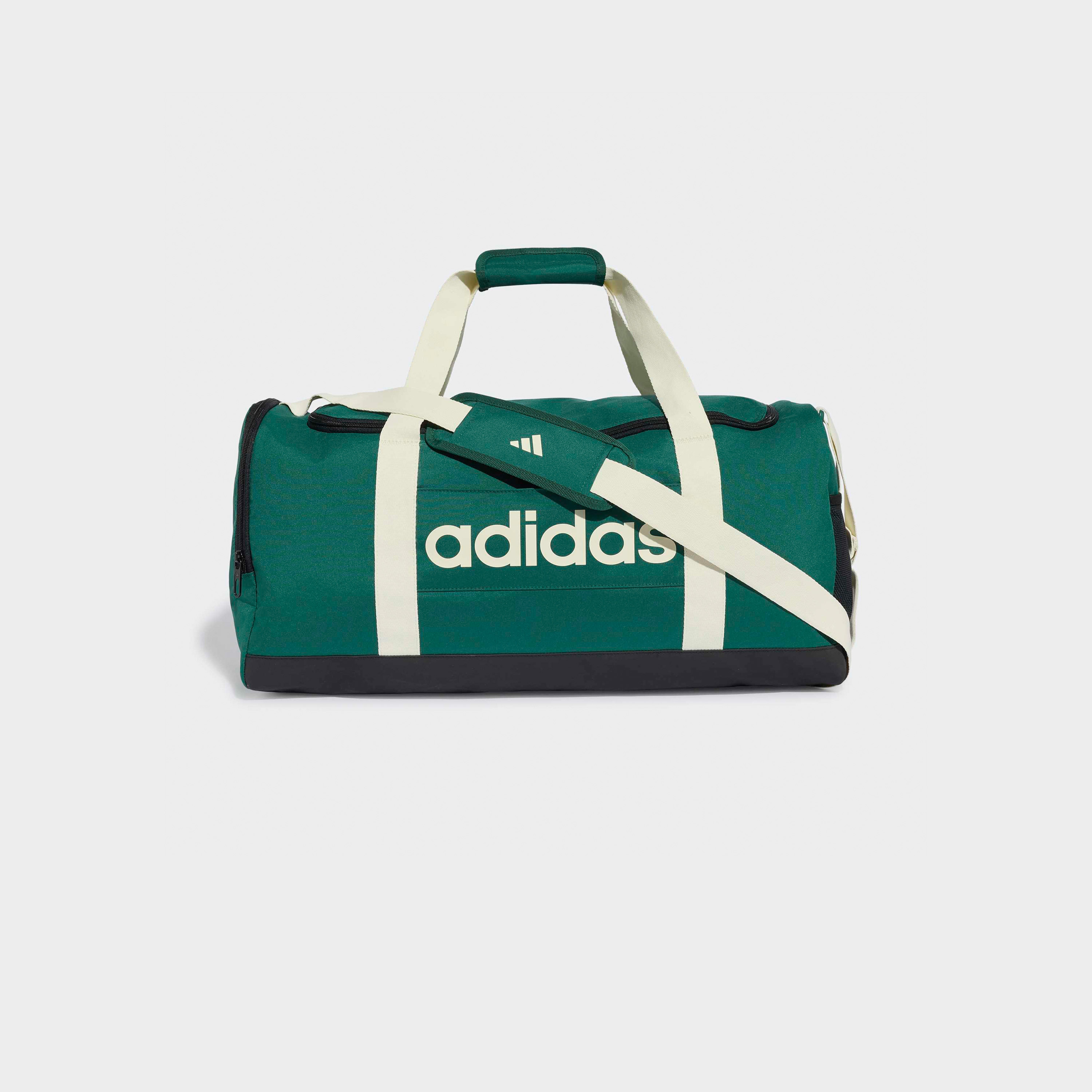 شنطة دافل بطبعات شعار وسحاب إغلاق وحزام قابل للتعديل من أديداس-travel-luggagesandbags-dufflebags-image-1