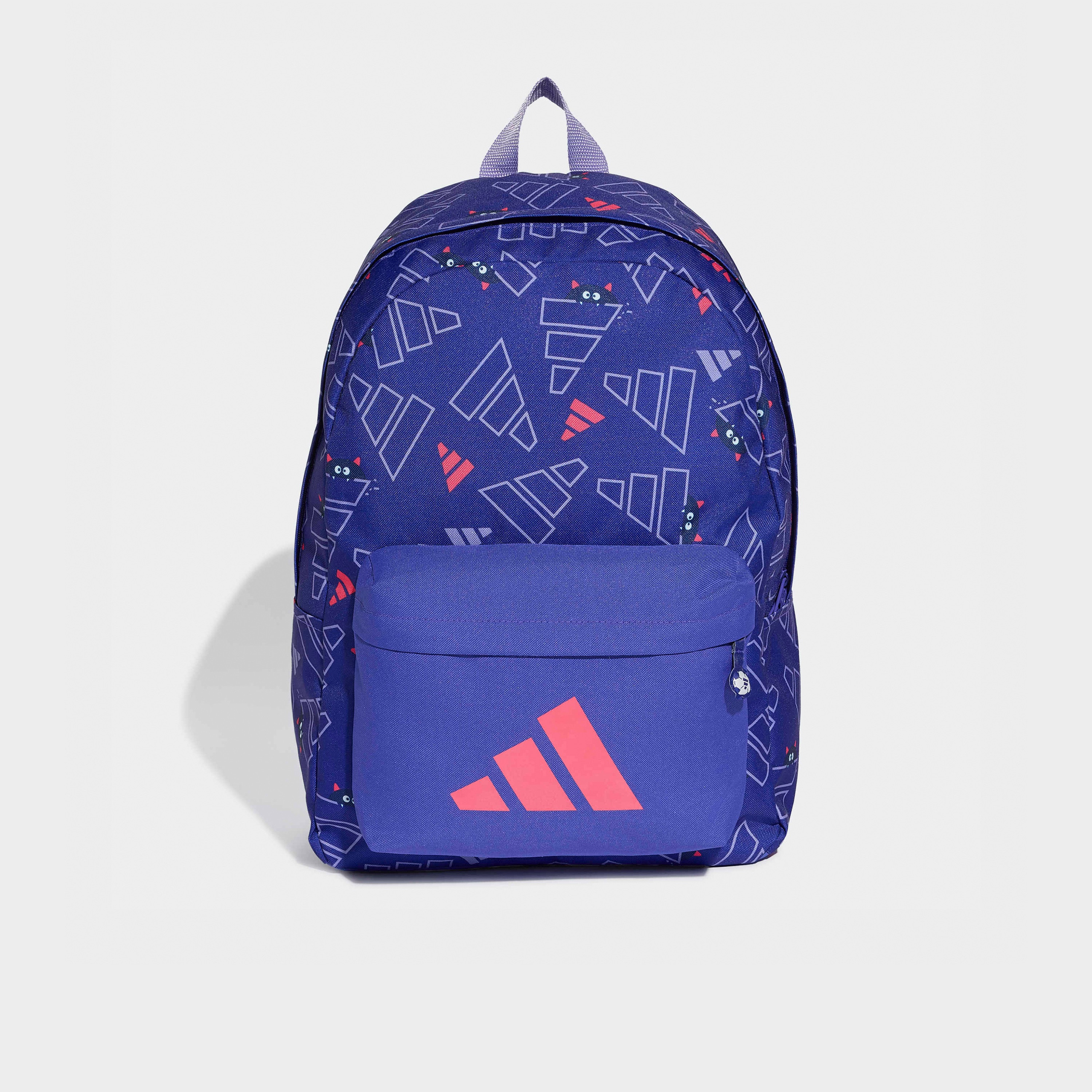شنطة ظهر بجيب أمامي وطبعات الشعار للصغار بعمر 8-13 سنة من أديداس - 23 لتر-school-bagsandbackpacks-backpacks-image-1