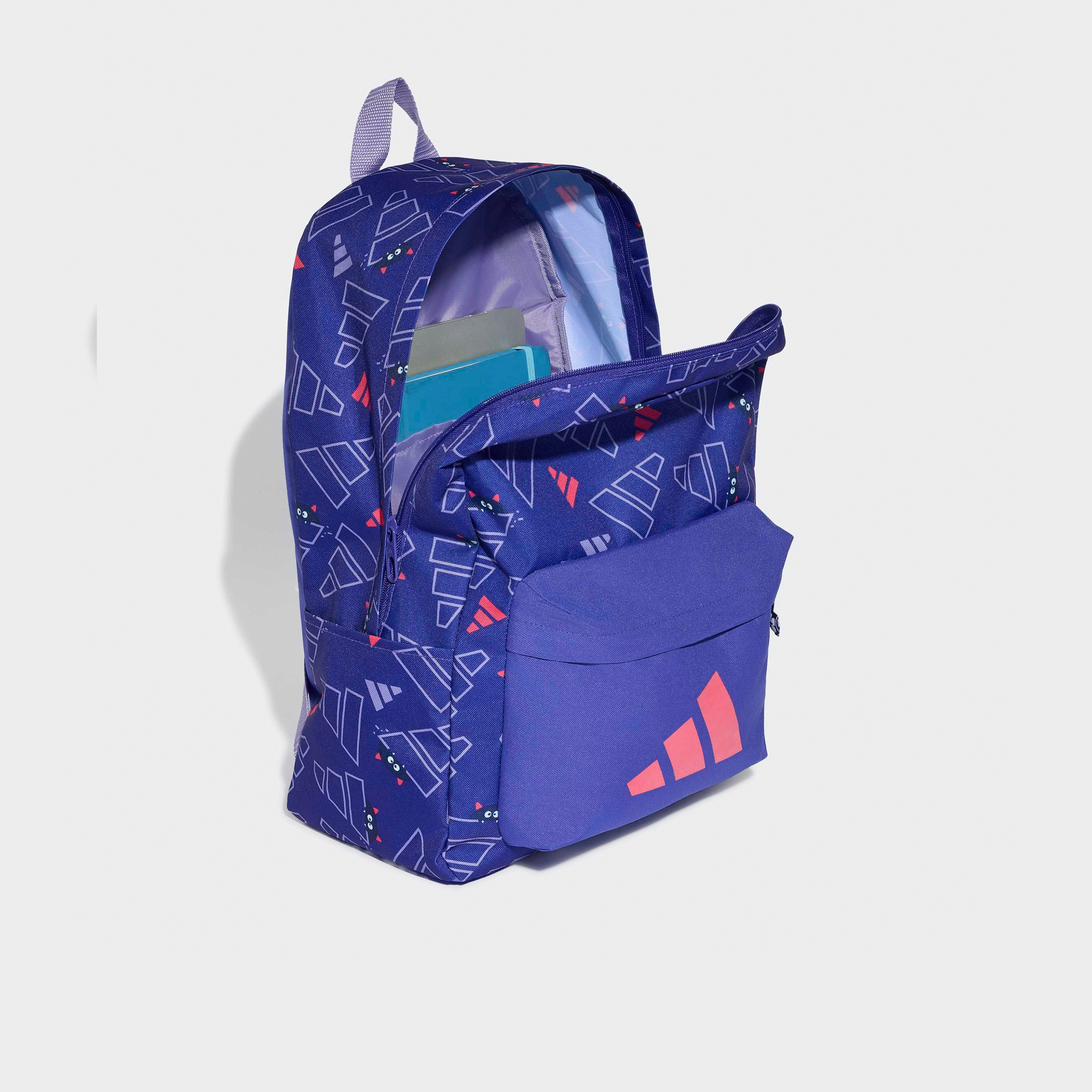 شنطة ظهر بجيب أمامي وطبعات الشعار للصغار بعمر 8-13 سنة من أديداس - 23 لتر-school-bagsandbackpacks-backpacks-image-5