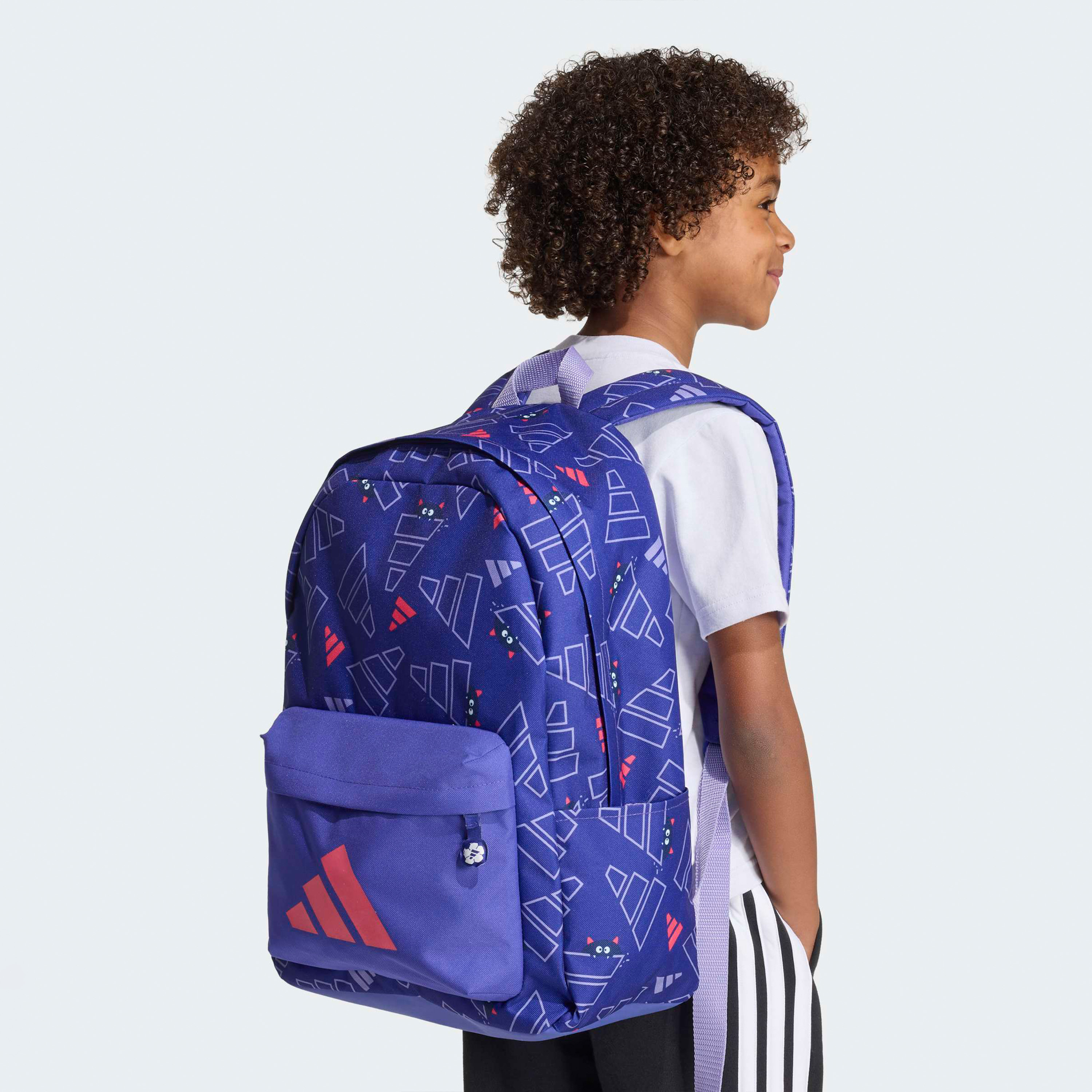 شنطة ظهر بجيب أمامي وطبعات الشعار للصغار بعمر 8-13 سنة من أديداس - 23 لتر-school-bagsandbackpacks-backpacks-image-9