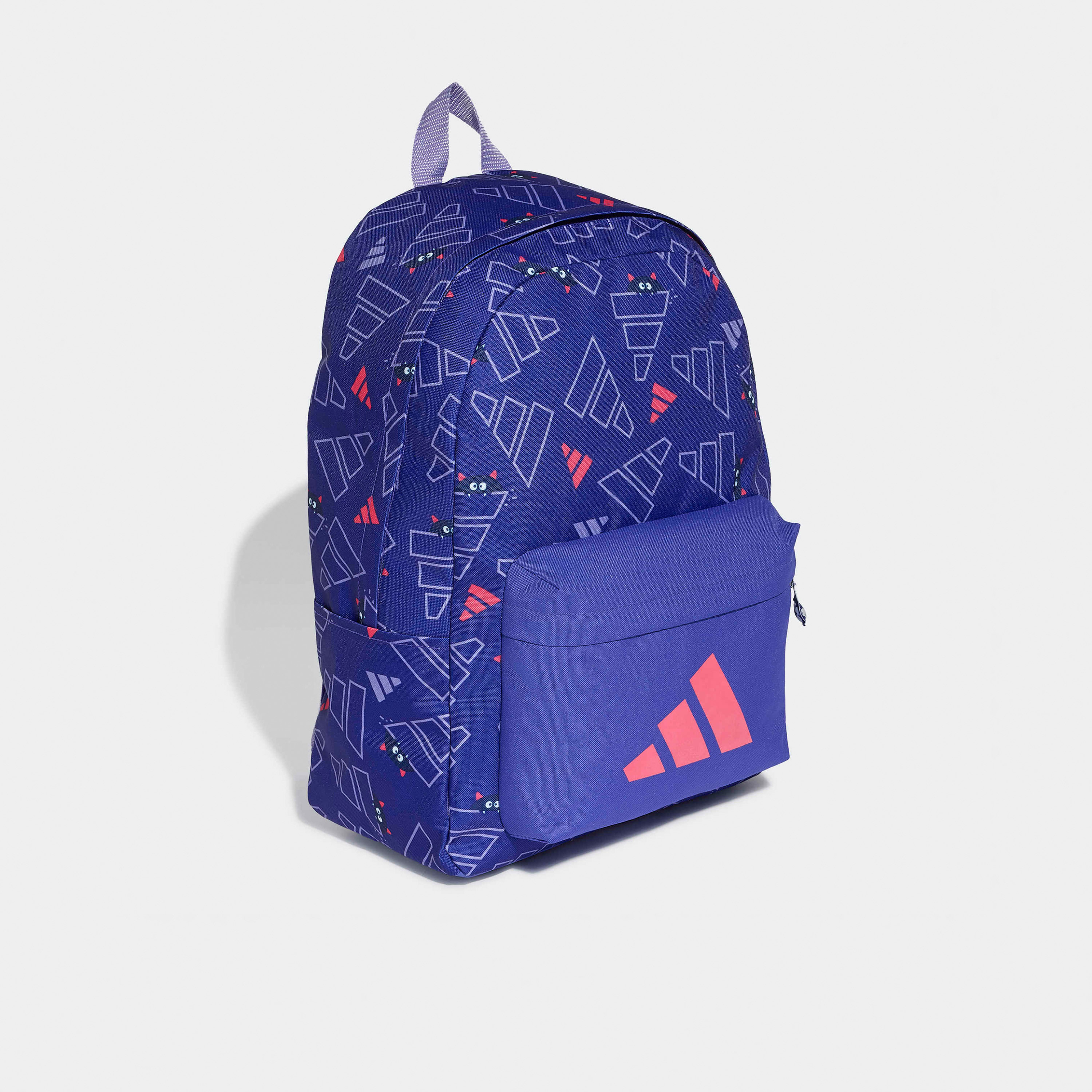 شنطة ظهر بجيب أمامي وطبعات الشعار للصغار بعمر 8-13 سنة من أديداس - 23 لتر-school-bagsandbackpacks-backpacks-image-2