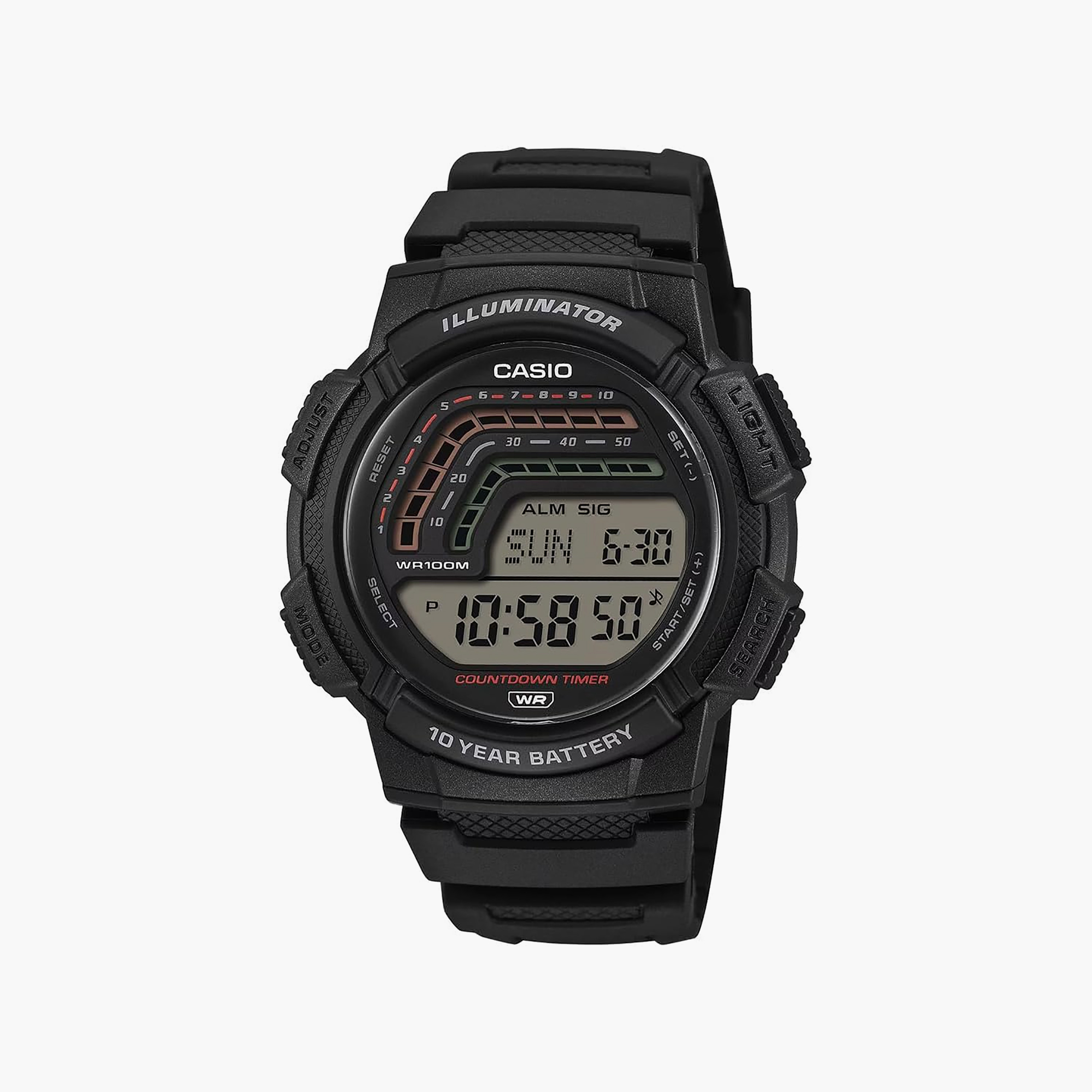 Casio Men's 45MM Black Digital Resin Watch | WS-1800-1AVDF-men-watchesandjewellery-watches-image-1