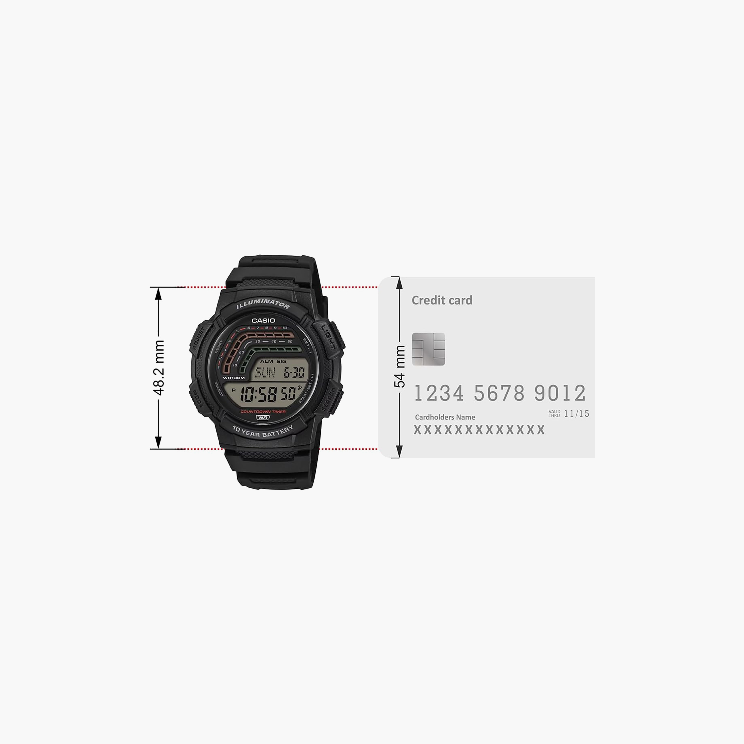 Casio Men's 45MM Black Digital Resin Watch | WS-1800-1AVDF-men-watchesandjewellery-watches-image-6