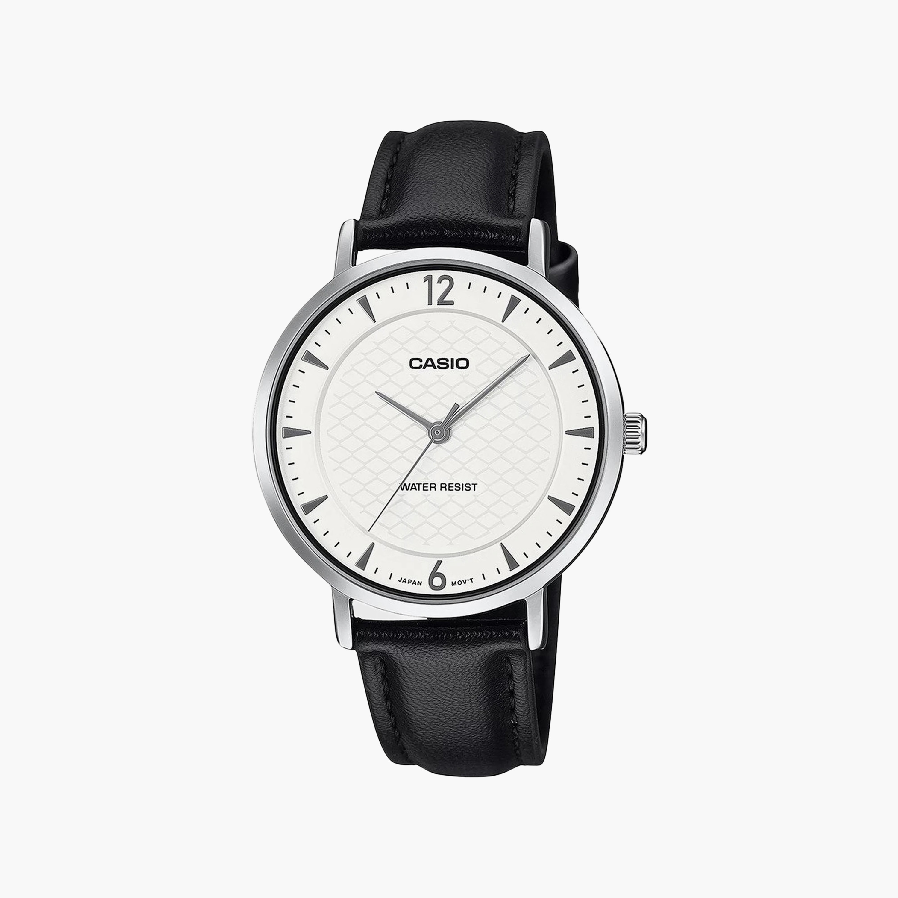 ساعة حريمي أنالوج جلد 34 مم باللون الأسود LTP-VT04L-7A2DF من كاسيو-women-watchesandjewellery-watches-image-1