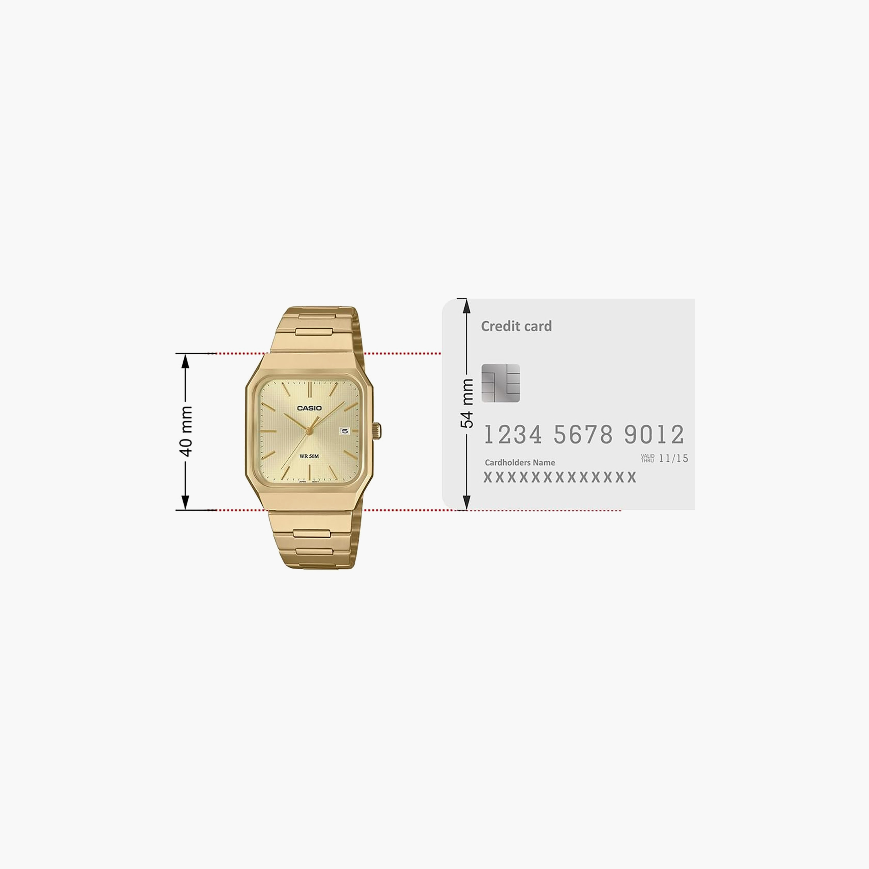 ساعة رجالي أنالوج ستانلس ستيل 32.5 مم باللون الذهبي MTP-B185G-9AVDF من كاسيو-men-watchesandjewellery-watches-image-5