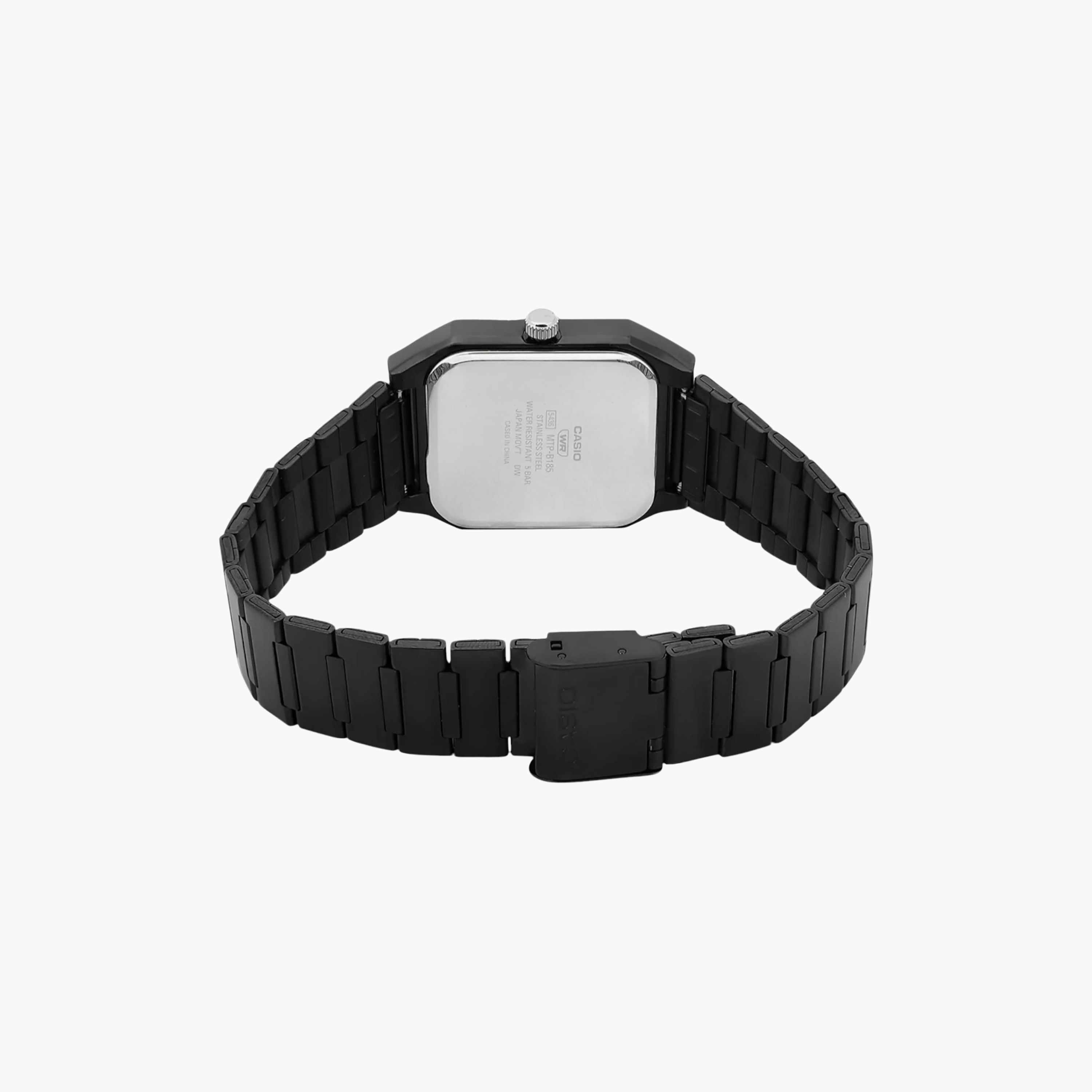 ساعة رجالي أنالوج ستانلس ستيل 32.5 مم باللون الأسود MTP-B185B-7AVDF من كاسيو-men-watchesandjewellery-watches-image-6