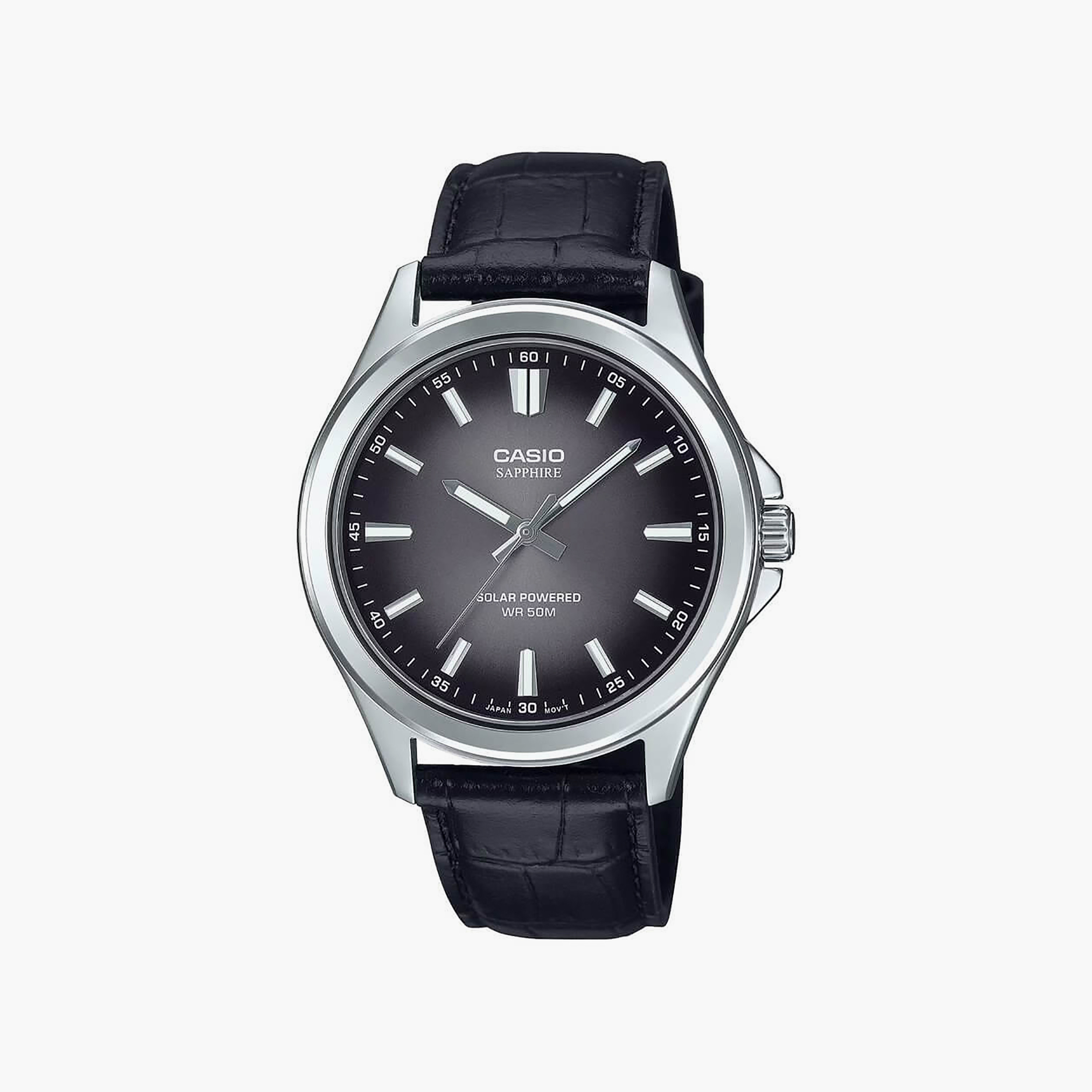 ساعة رجالي أنالوج جلد 41.7 مم باللون الأسود MTS-RS100L-1AVDF من كاسيو-men-watchesandjewellery-watches-image-1