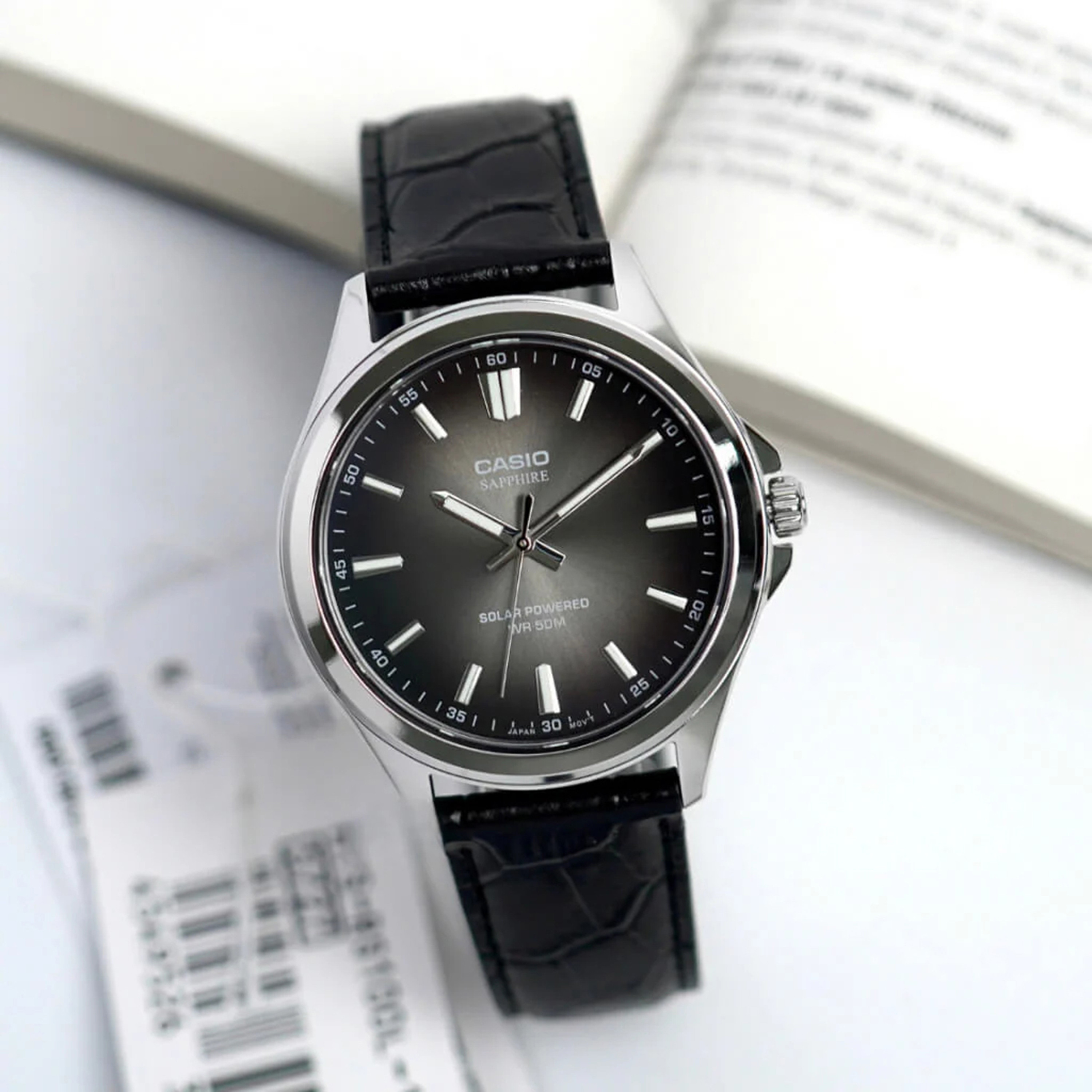 ساعة رجالي أنالوج جلد 41.7 مم باللون الأسود MTS-RS100L-1AVDF من كاسيو-men-watchesandjewellery-watches-image-6