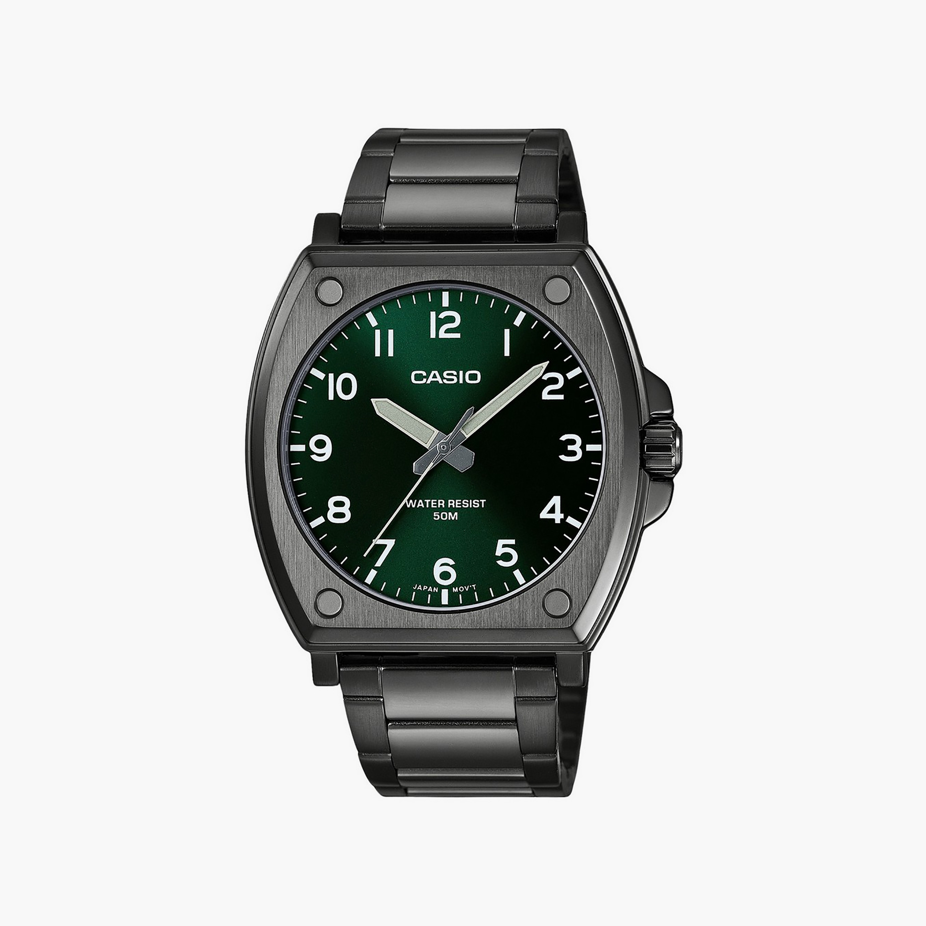 Casio Men's 43.5MM Black Analog Stainless Steel Watch | MTP-E730B-3AVDF-men-watchesandjewellery-watches-image-1