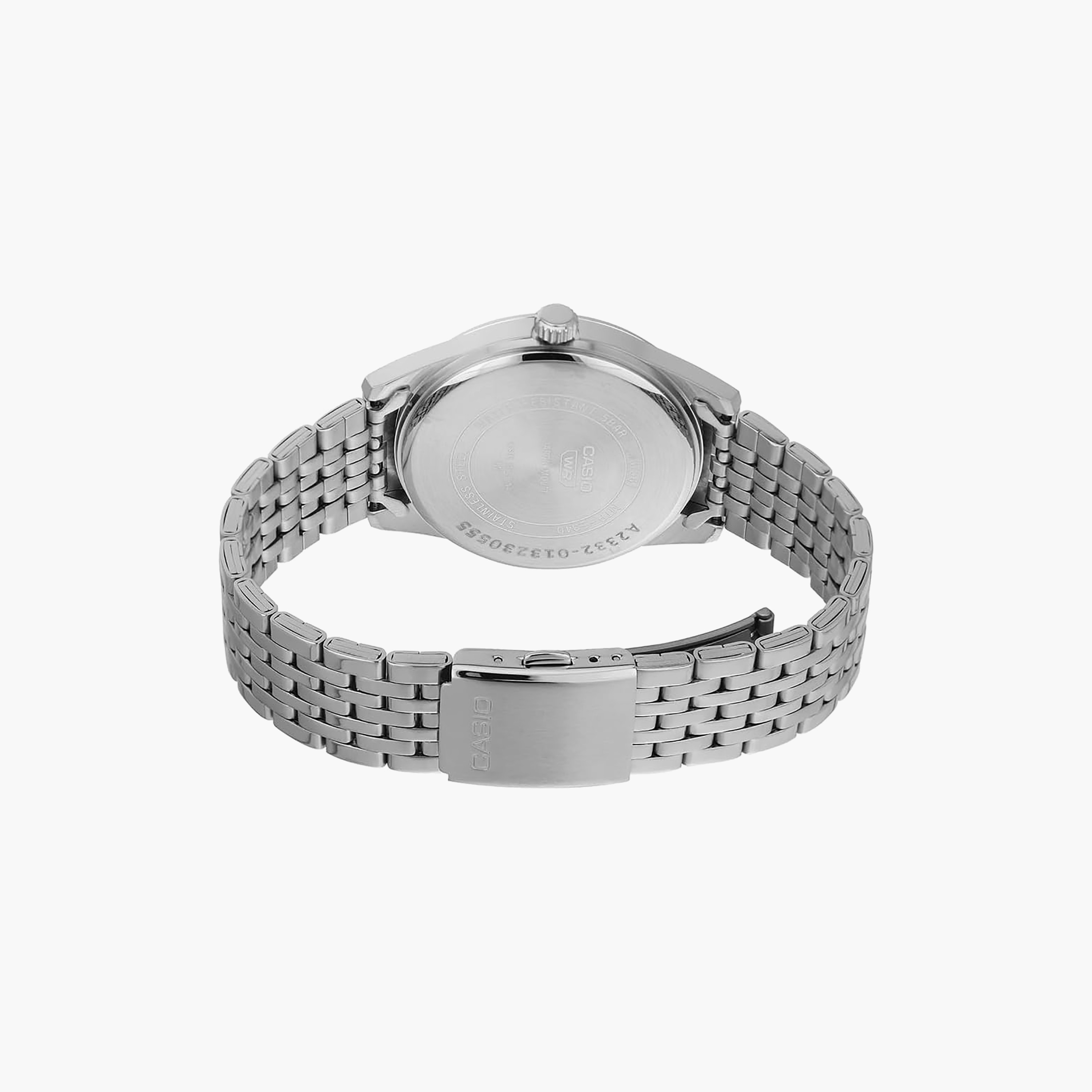 ساعة رجالي أنالوج ستانلس ستيل 41 مم باللون الفضي MTP-E340D-3AVDF من كاسيو-men-watchesandjewellery-watches-image-4