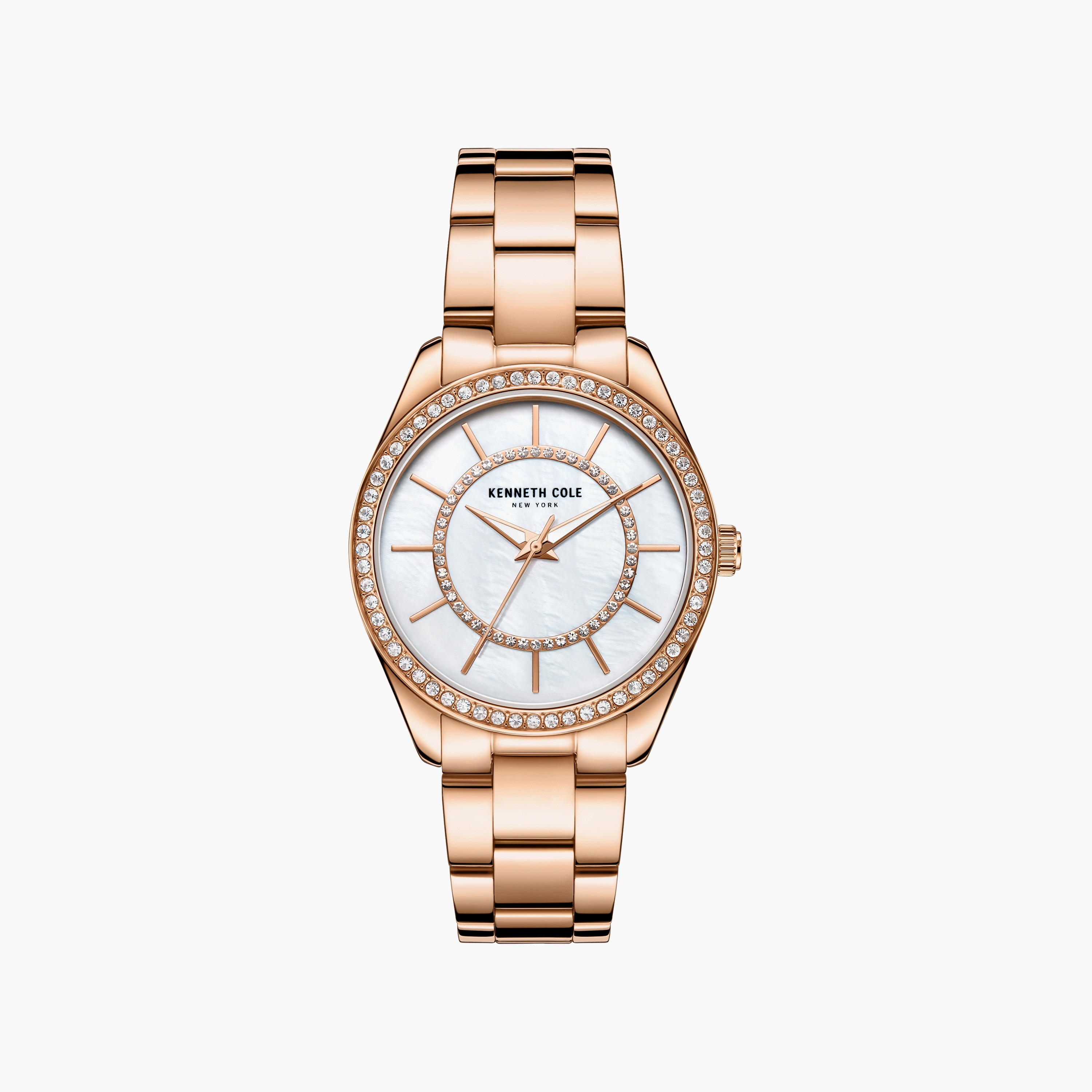 ساعة نسائية عصرية كلاسيكية بسوار من الفولاذ المقاوم للصدأ | KC51126003-women-watchesandjewellery-watches-image-1