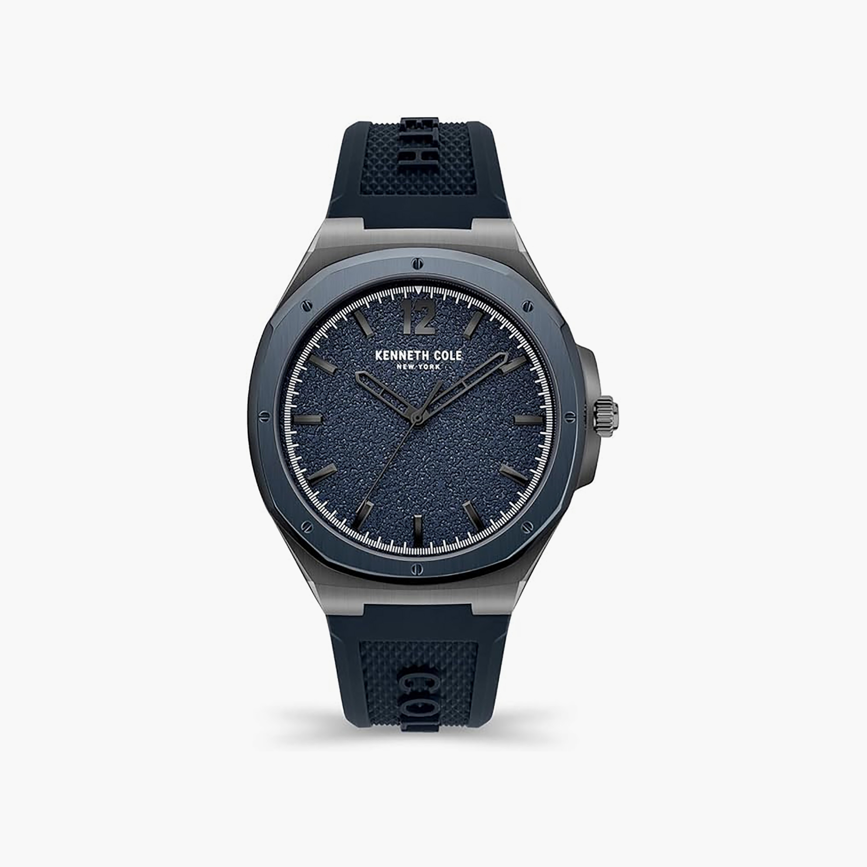 ساعة رجالية عصرية كلاسيكية بسوار سيليكون تناظري | KCWGM2125002-men-watchesandjewellery-watches-image-1