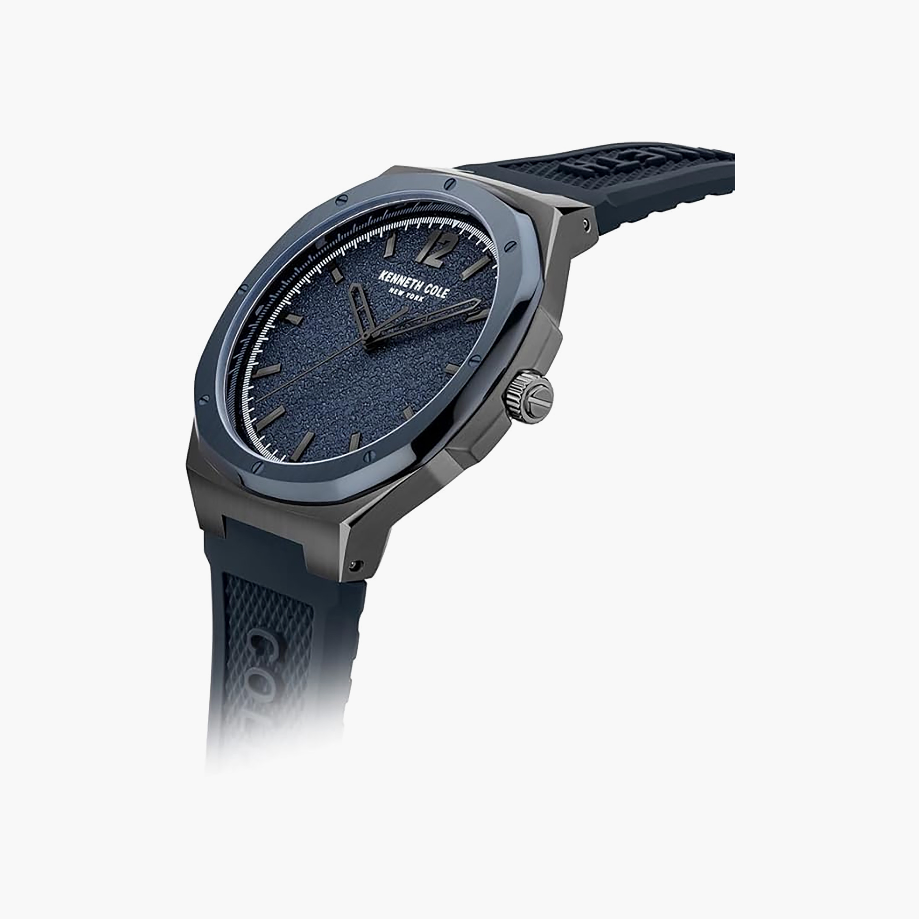 ساعة رجالية عصرية كلاسيكية بسوار سيليكون تناظري | KCWGM2125002-men-watchesandjewellery-watches-image-2