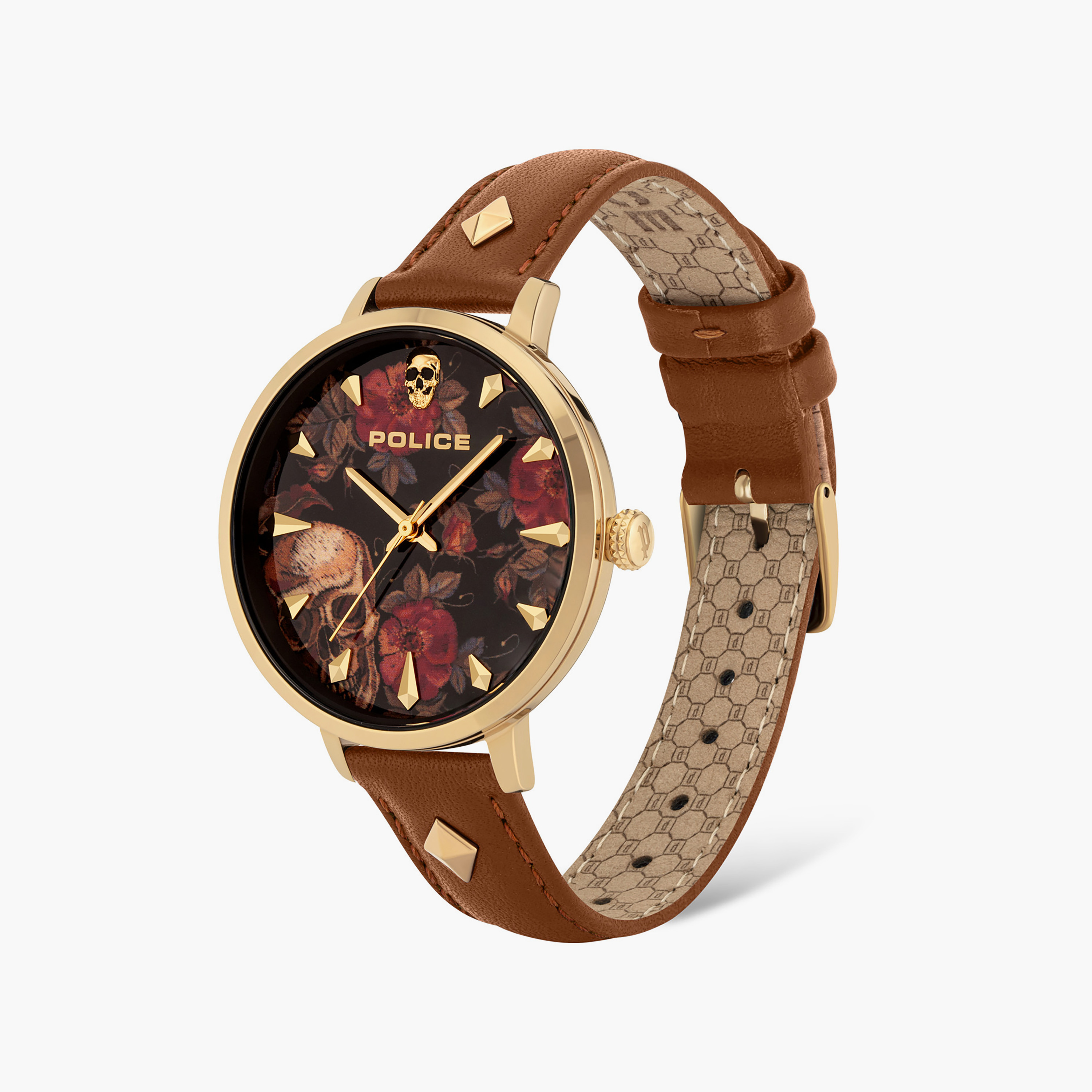 Miona Leather Strap Analog Watch for Women | PL16034MSG.02-women-watchesandjewellery-watches-image-2