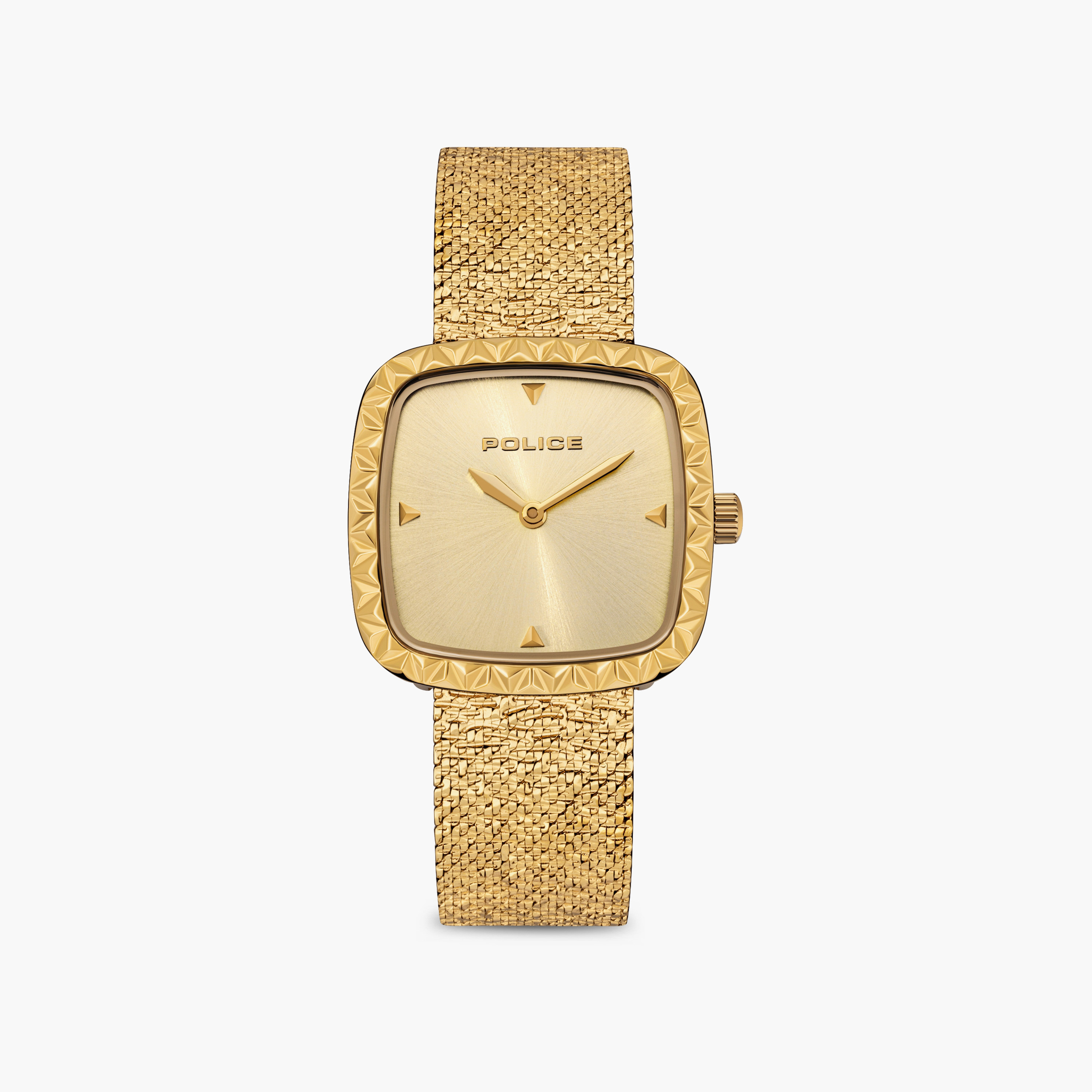 ساعة يد نسائية أنيقة بتصميم مربع وسوار من الفولاذ المقاوم للصدأ | PEWLG0038402-women-watchesandjewellery-watches-image-1