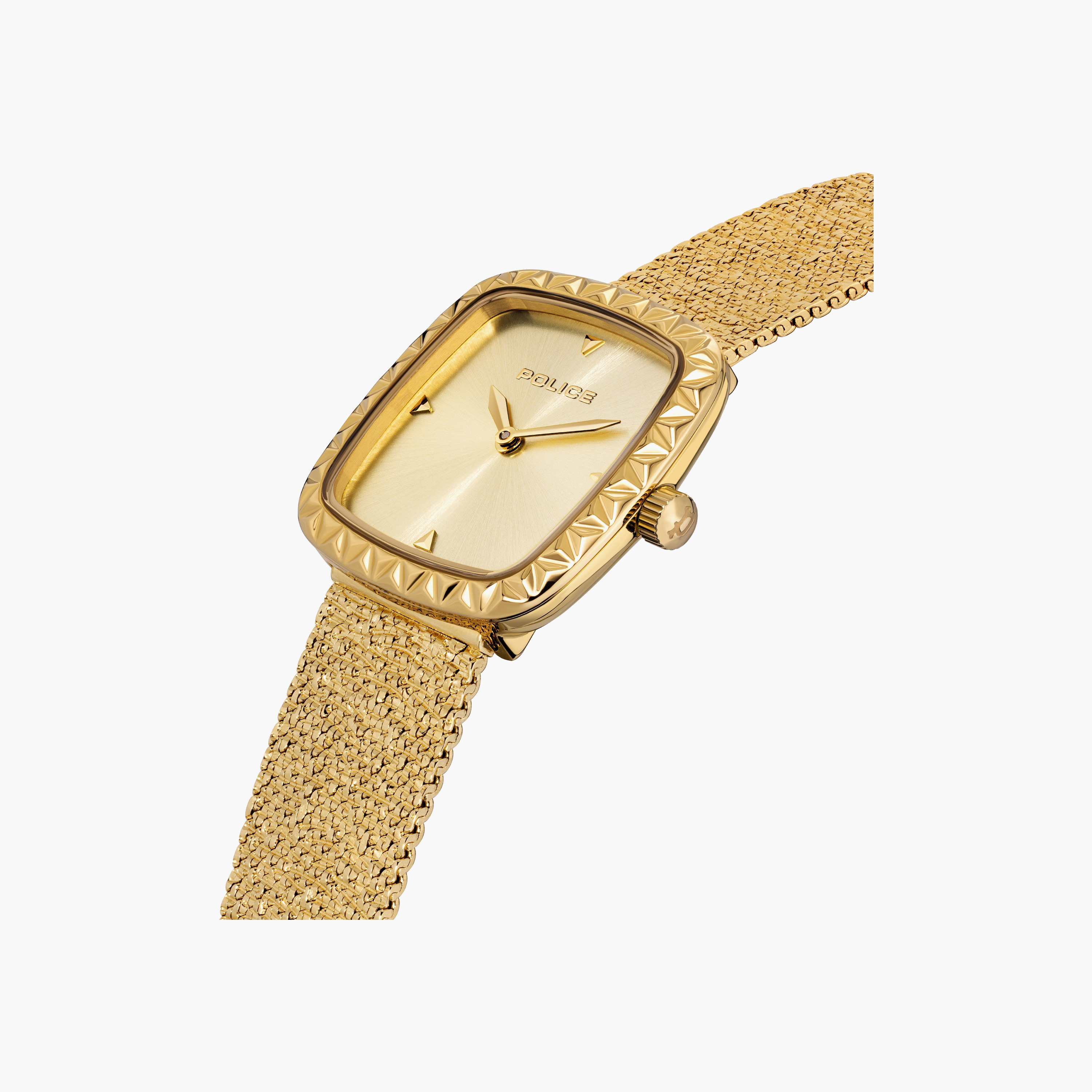 ساعة يد نسائية أنيقة بتصميم مربع وسوار من الفولاذ المقاوم للصدأ | PEWLG0038402-women-watchesandjewellery-watches-image-2