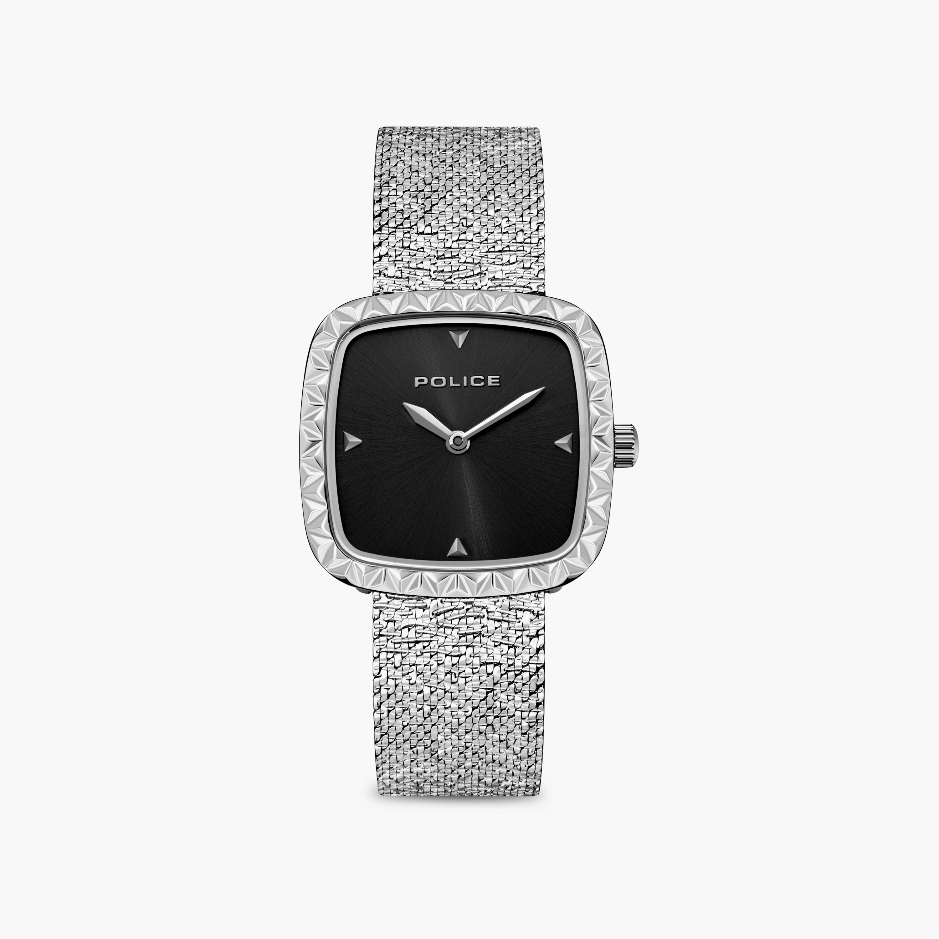 ساعة يد نسائية أنيقة بتصميم مربع وسوار من الفولاذ المقاوم للصدأ | PEWLG0038401-women-watchesandjewellery-watches-image-1