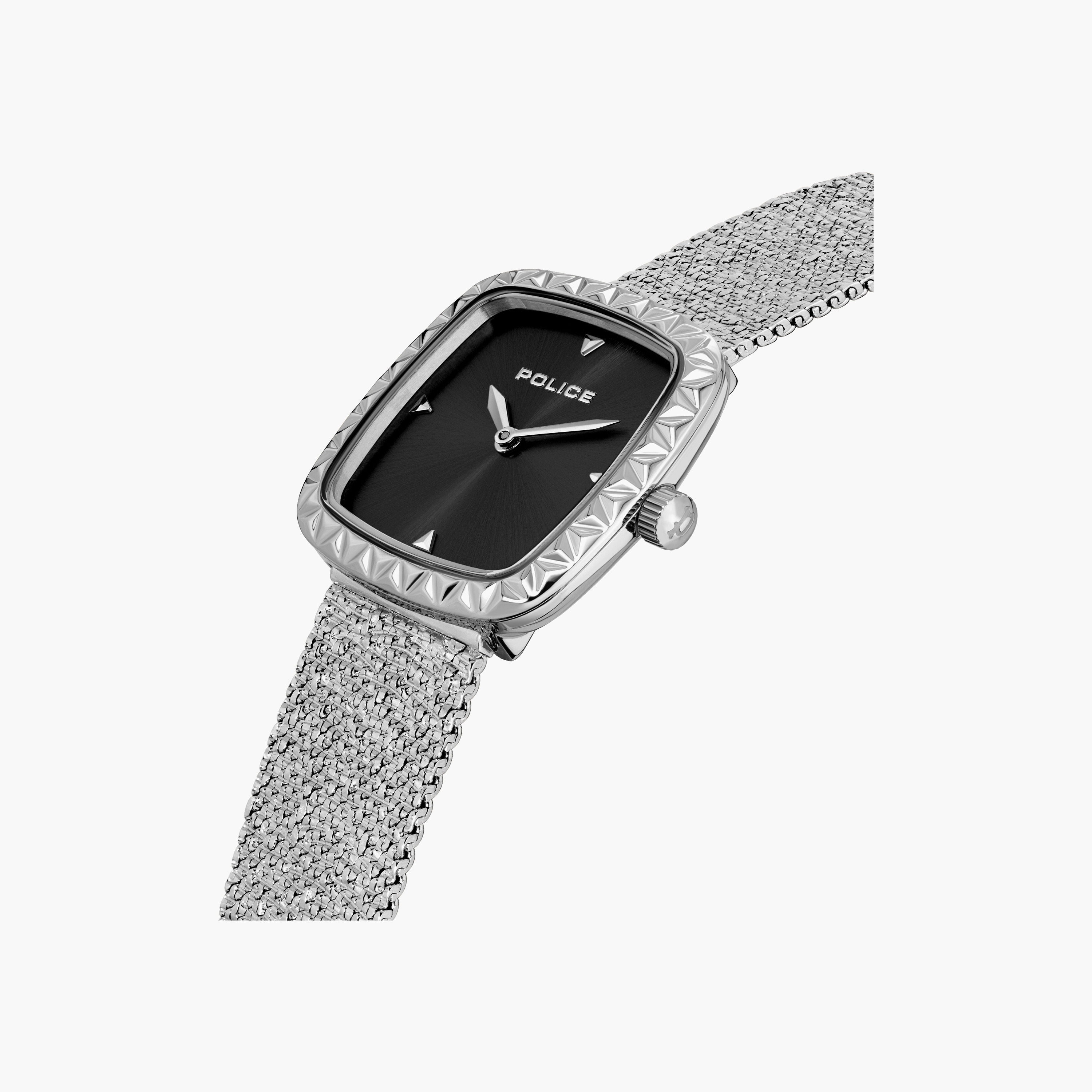 ساعة يد نسائية أنيقة بتصميم مربع وسوار من الفولاذ المقاوم للصدأ | PEWLG0038401-women-watchesandjewellery-watches-image-2