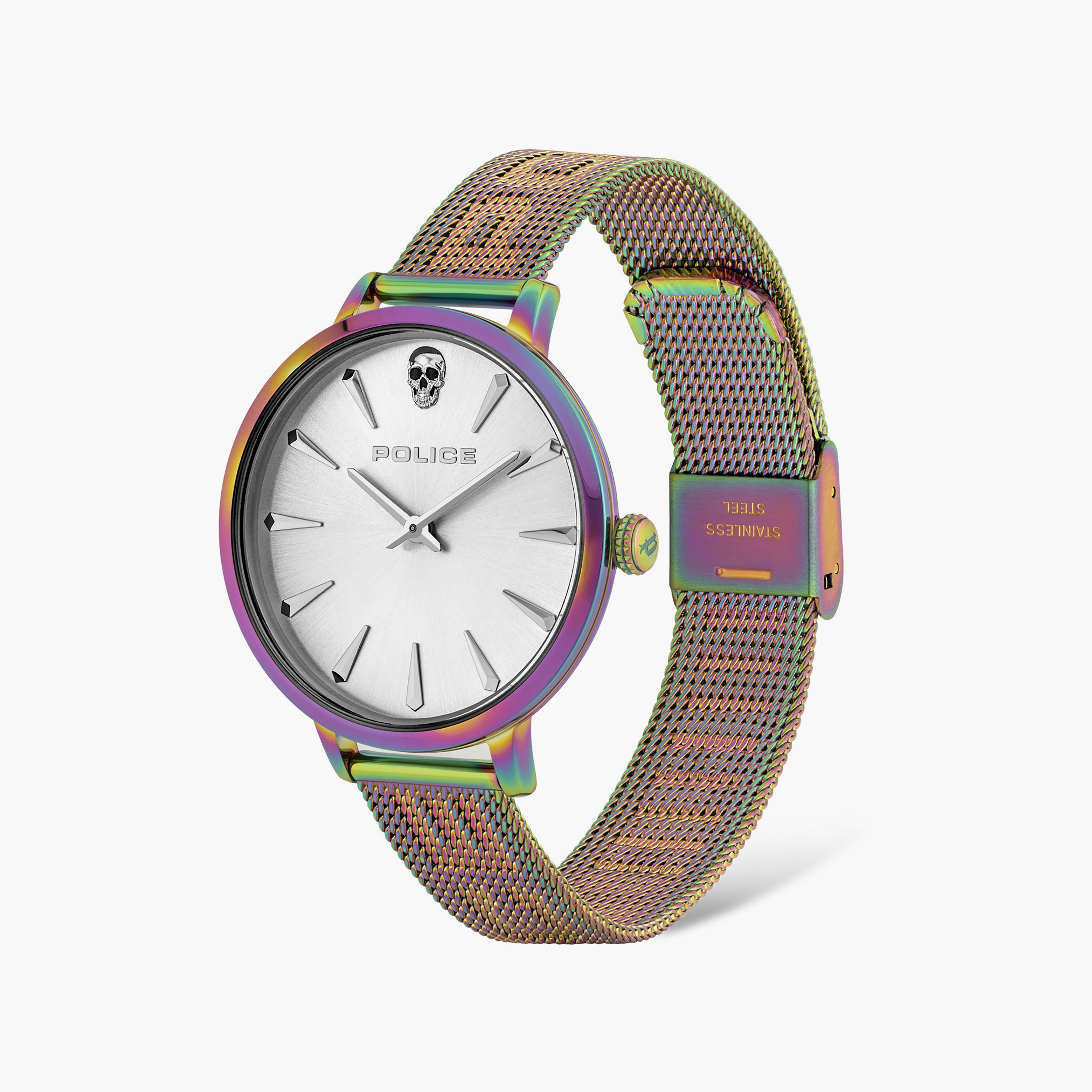 Miona Rainbow Stainless Steel Bracelet Quartz Analog Watch for Women | PL.16035MSRW/04MM-women-watchesandjewellery-watches-image-2