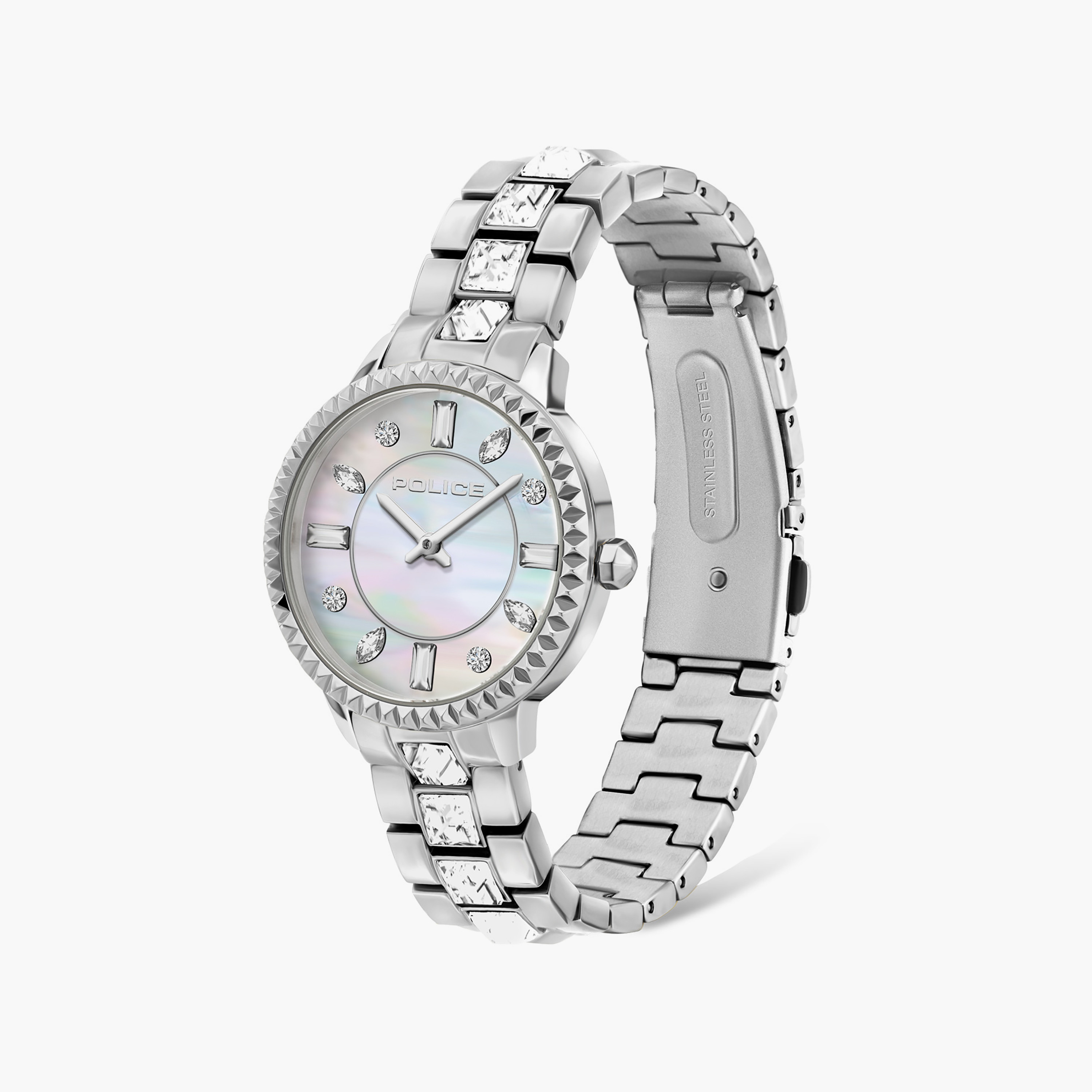 Mopion Stainless Steel Bracelet Quartz Analog Watch for Women | PL.16036BS/28M-women-watchesandjewellery-watches-image-2