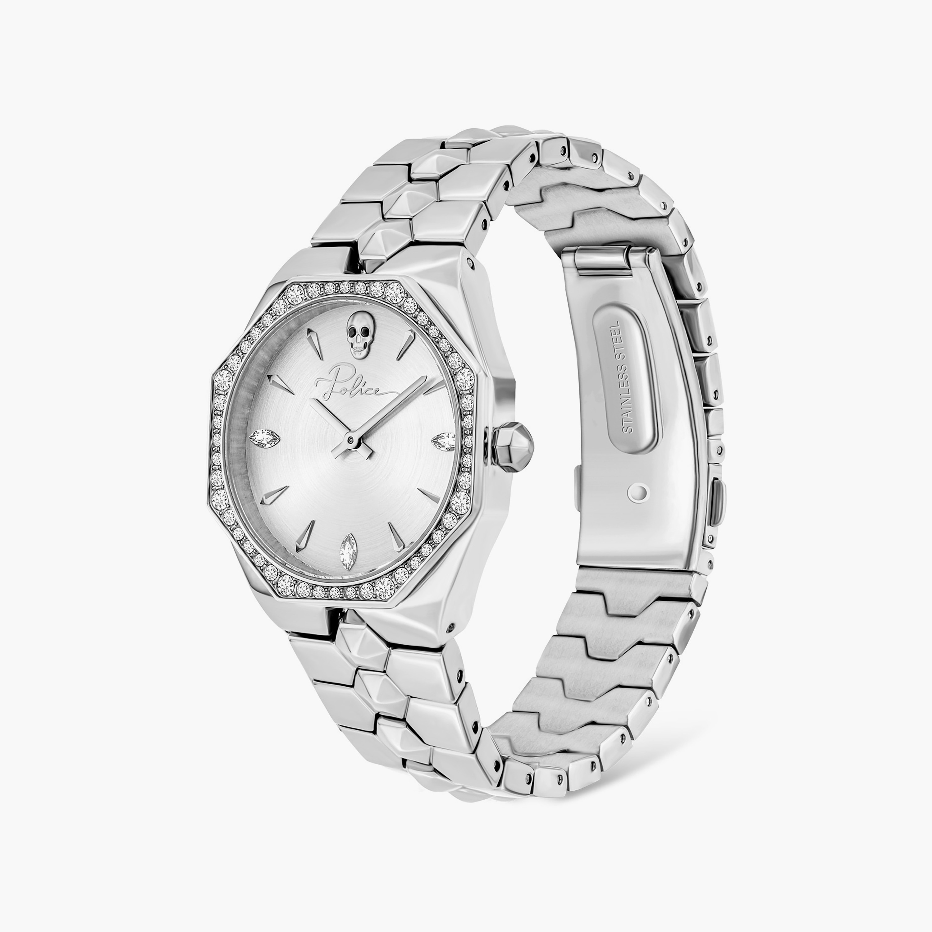 ساعة مونتاريا النسائية التناظرية ذات سوار من الفولاذ المقاوم للصدأ | PL.16038BS/04M-women-watchesandjewellery-watches-image-2