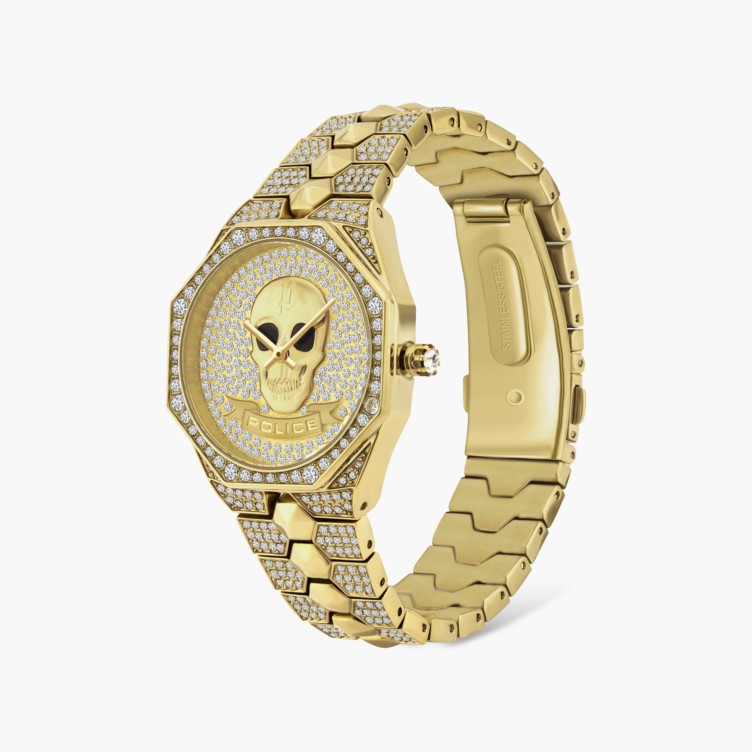 Montaria Gold Plated Stainless Steel Bracelet Quartz Analog Watch for Women | PL.16027BSG/22M-women-watchesandjewellery-watches-image-2