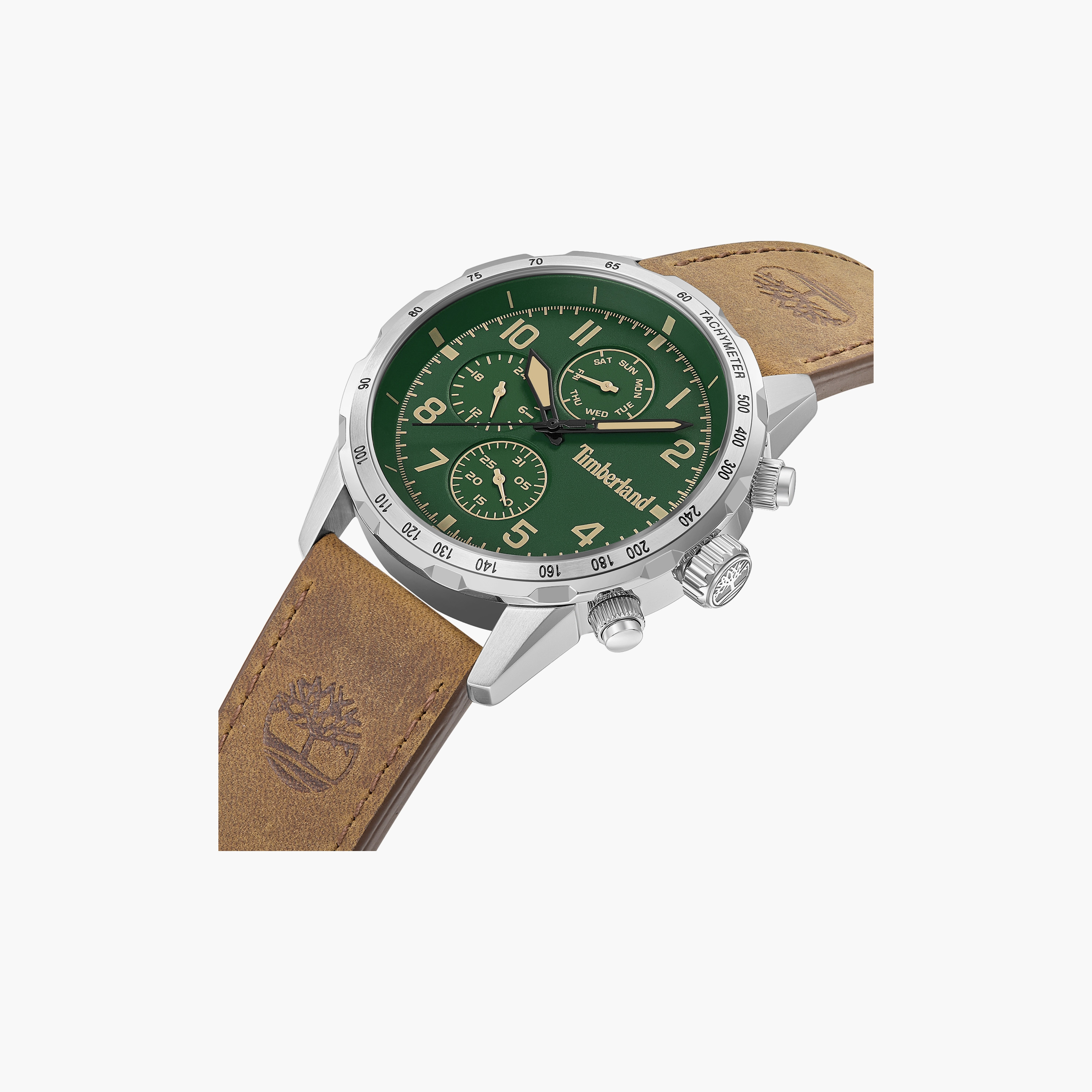 ساعة كامبتون متعددة الوظائف بحزام جلدي للرجال | TDWGF0055402-men-watchesandjewellery-watches-image-2