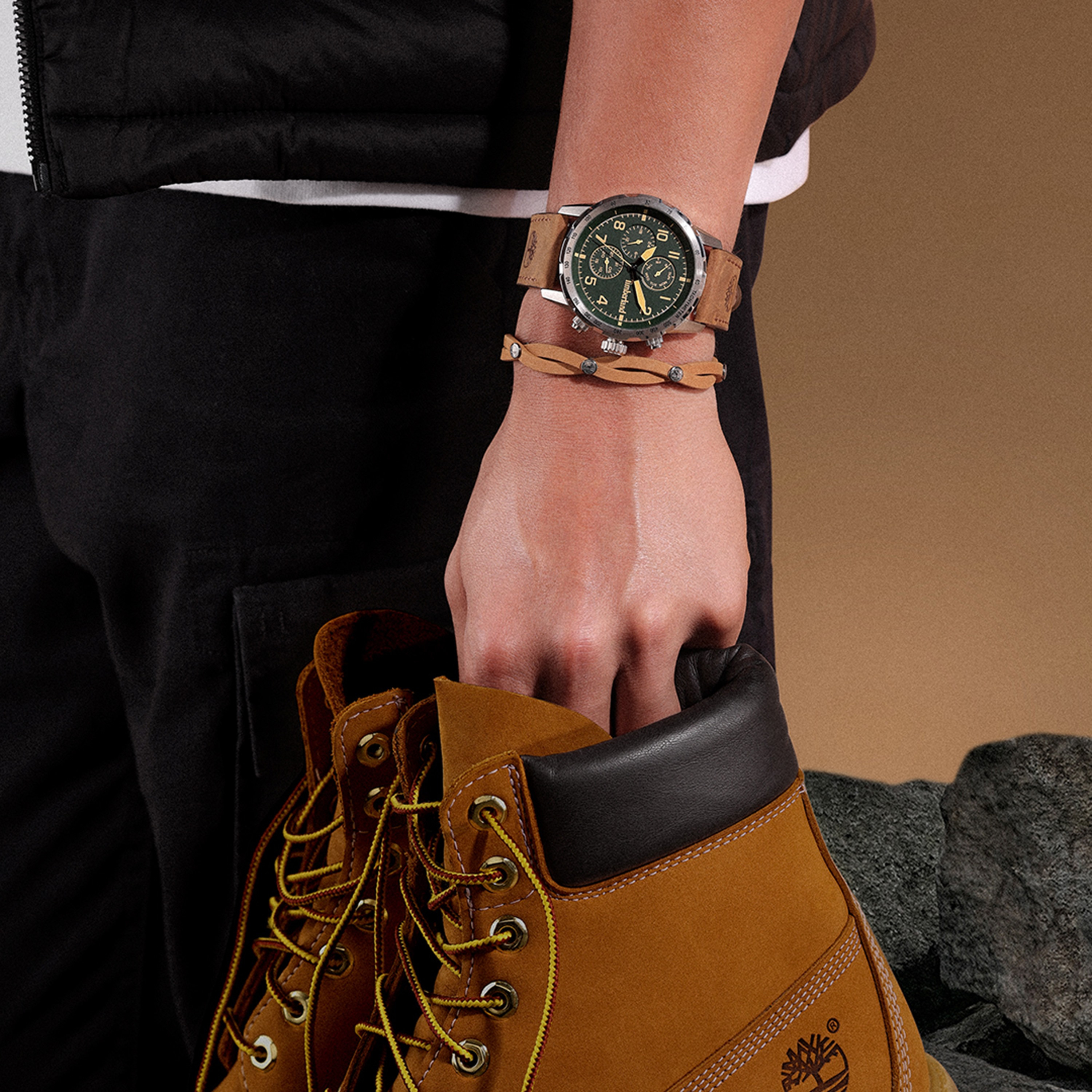 Campton Leather Strap Multifunction Watch for Men | TDWGF0055402-men-watchesandjewellery-watches-image-5