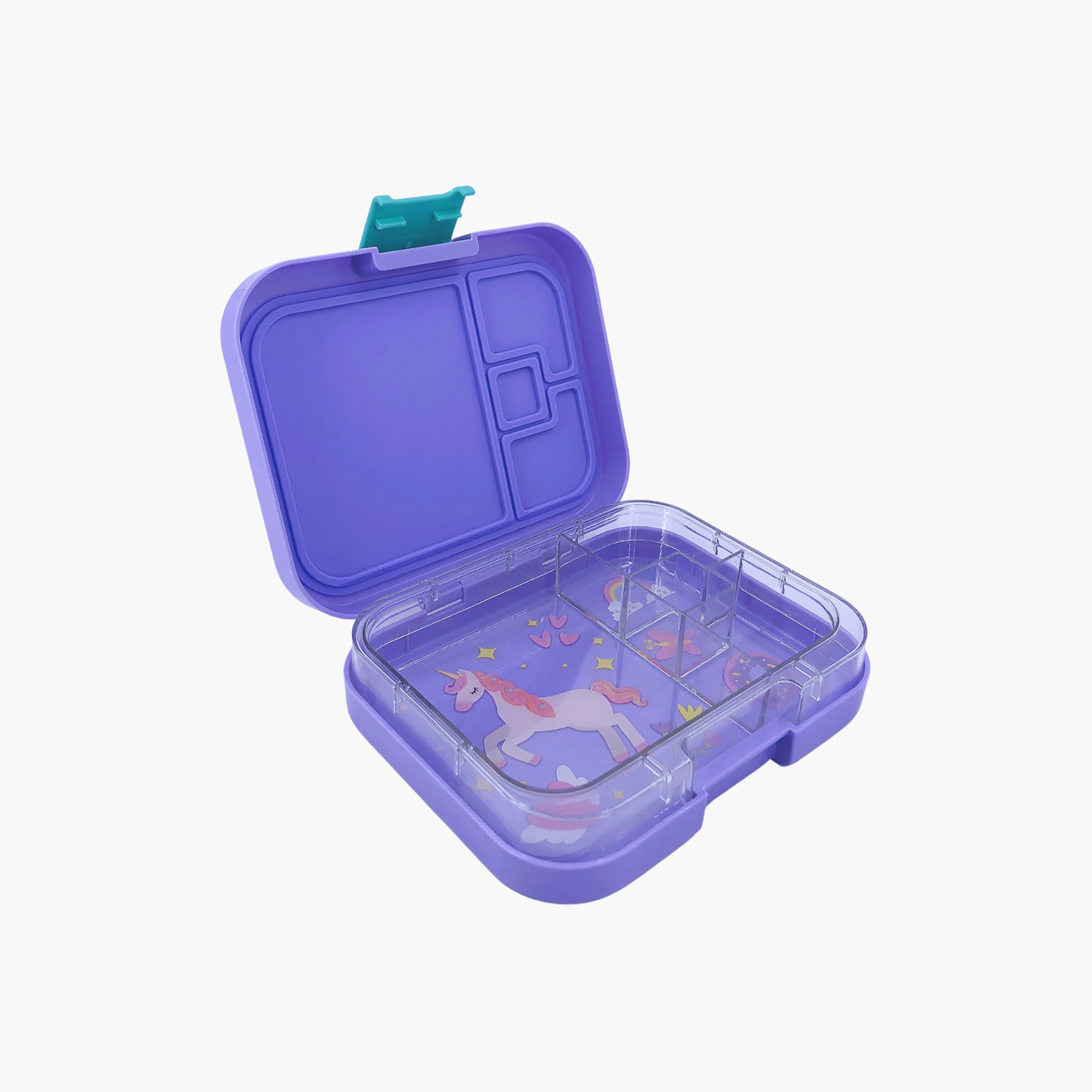 Tiny Wheels Plain Bento Lunch Box for Girls with 4 Compartments-school-lunchessentials-lunchboxes-image-3