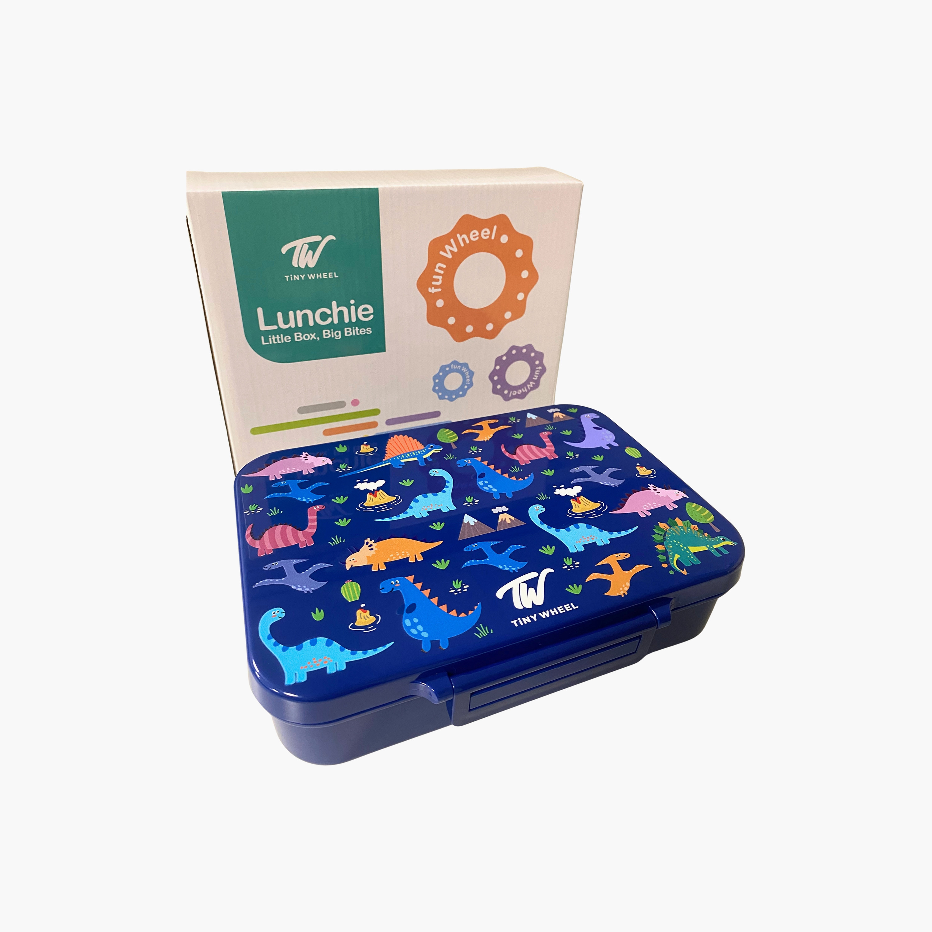 صندوق غداء للأولاد 850 مل ديناصور مع فاصل قابل للإزالة من تايني ويلز-school-lunchessentials-lunchboxes-image-3