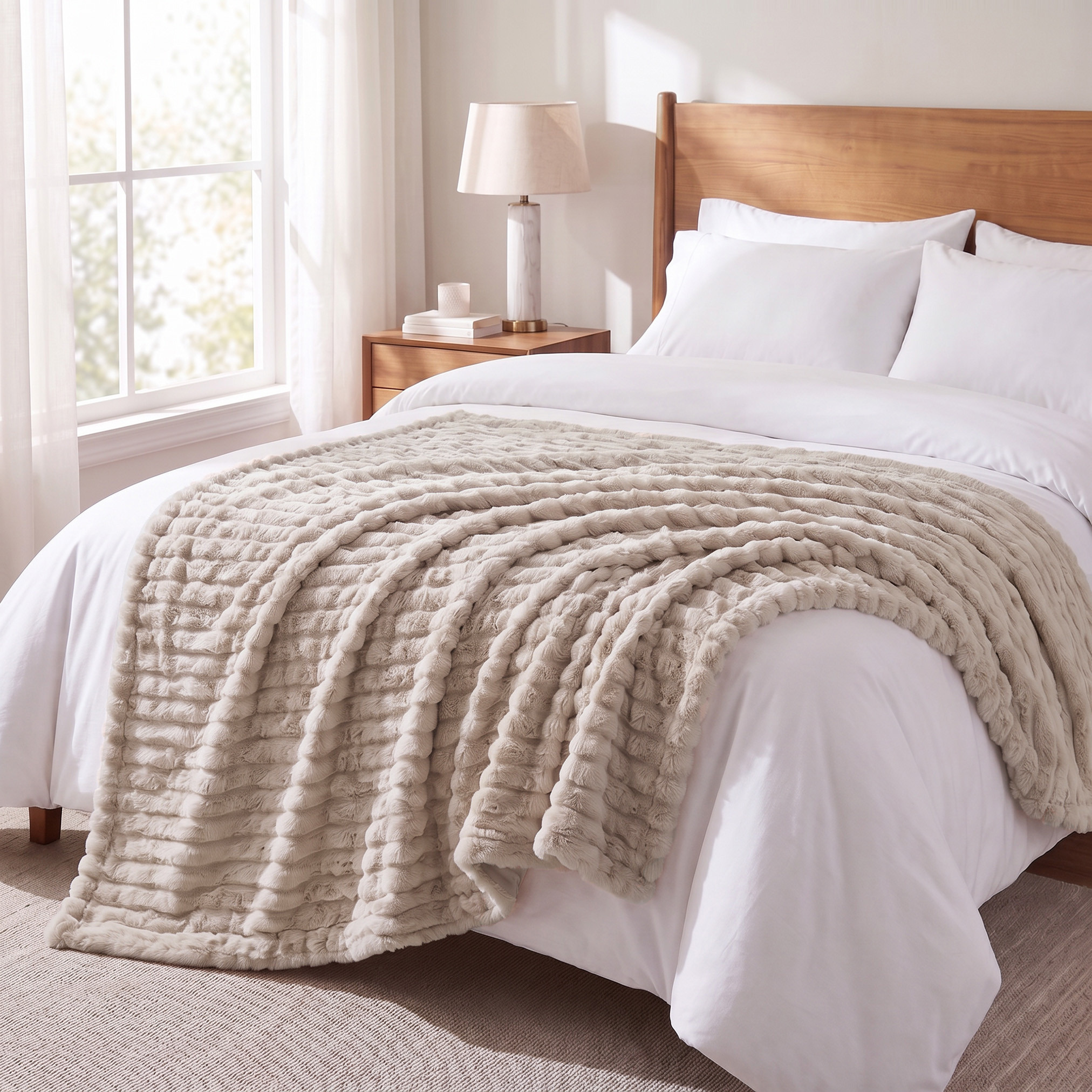 بطانية مخملية من جيا كومو - 150x200 سم-household-cushionsandthrows-throwsandblankets-blankets-image-4