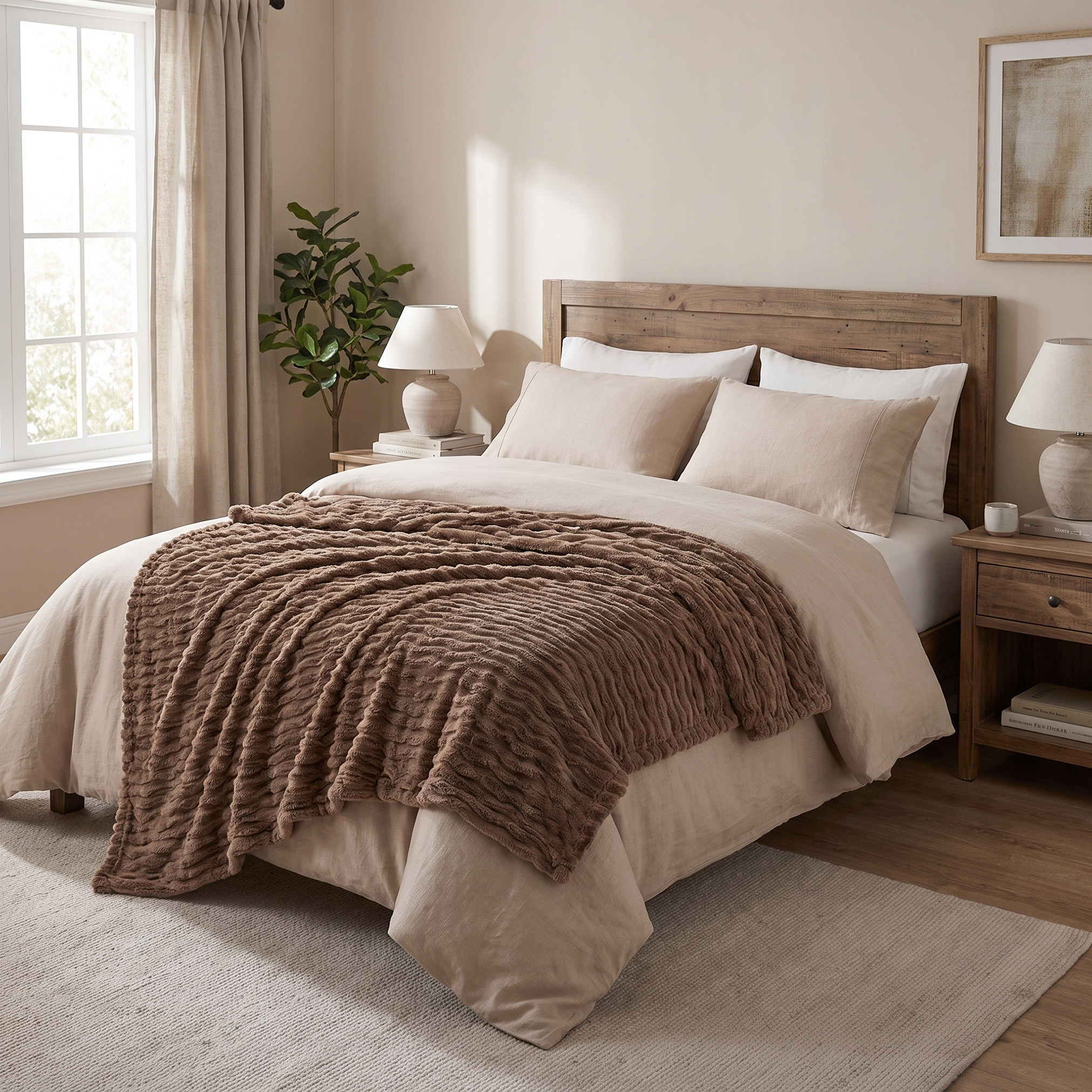 بطانية خطوط فقاعية من جيا كومو - 150 × 200 سم-household-cushionsandthrows-throwsandblankets-blankets-image-4