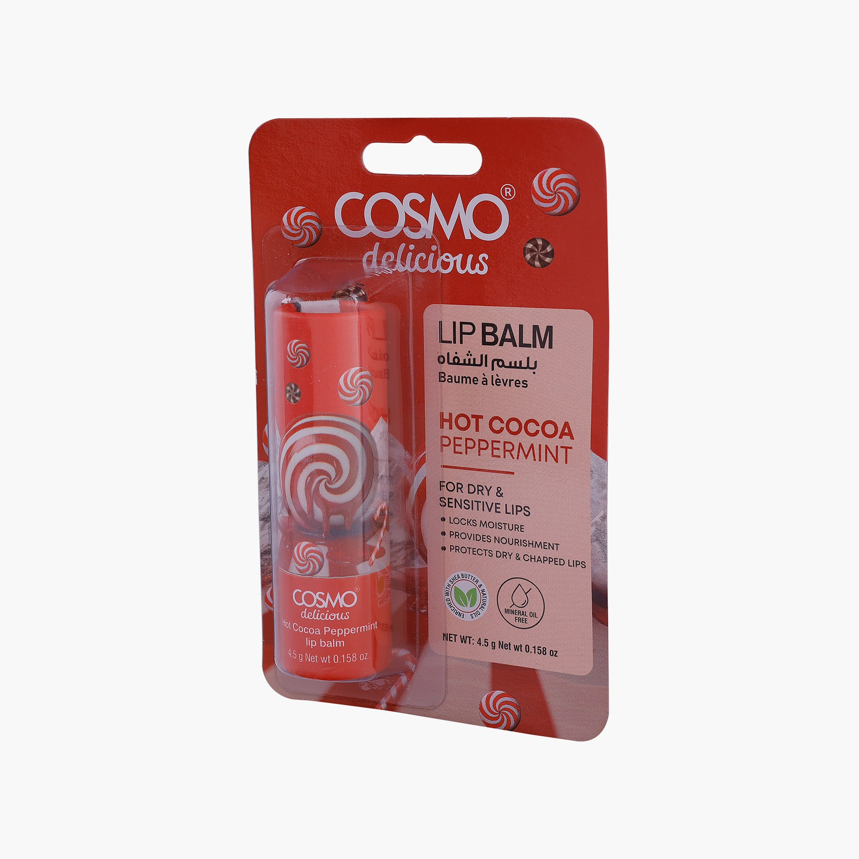 Cosmo Delicious Hot Cocoa Peppermint Lip Balm 4.5gm-beautyandpersonalcare-skin-lipcare-lipbalm-image-2